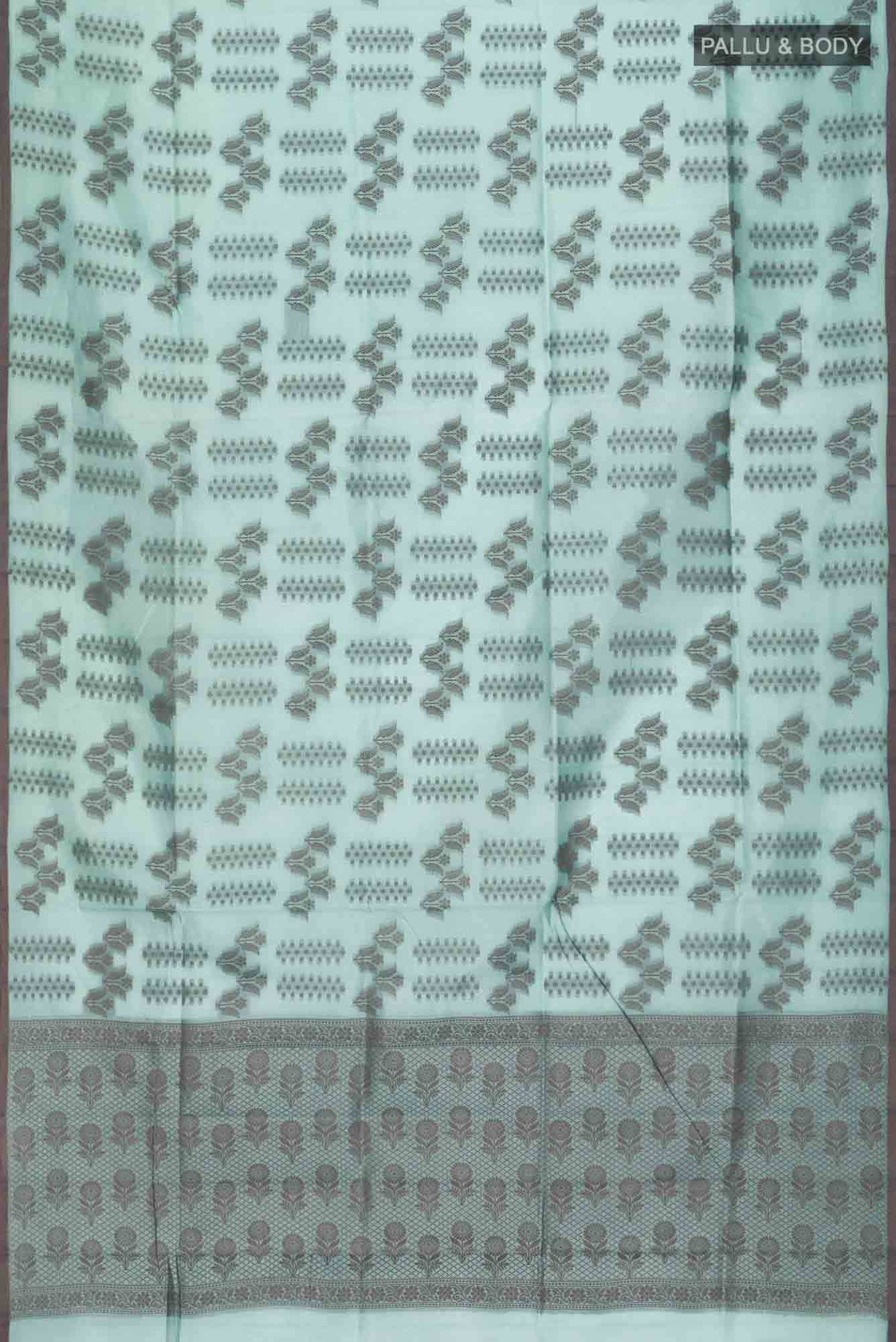 Green Banarasi Raw Silk Saree