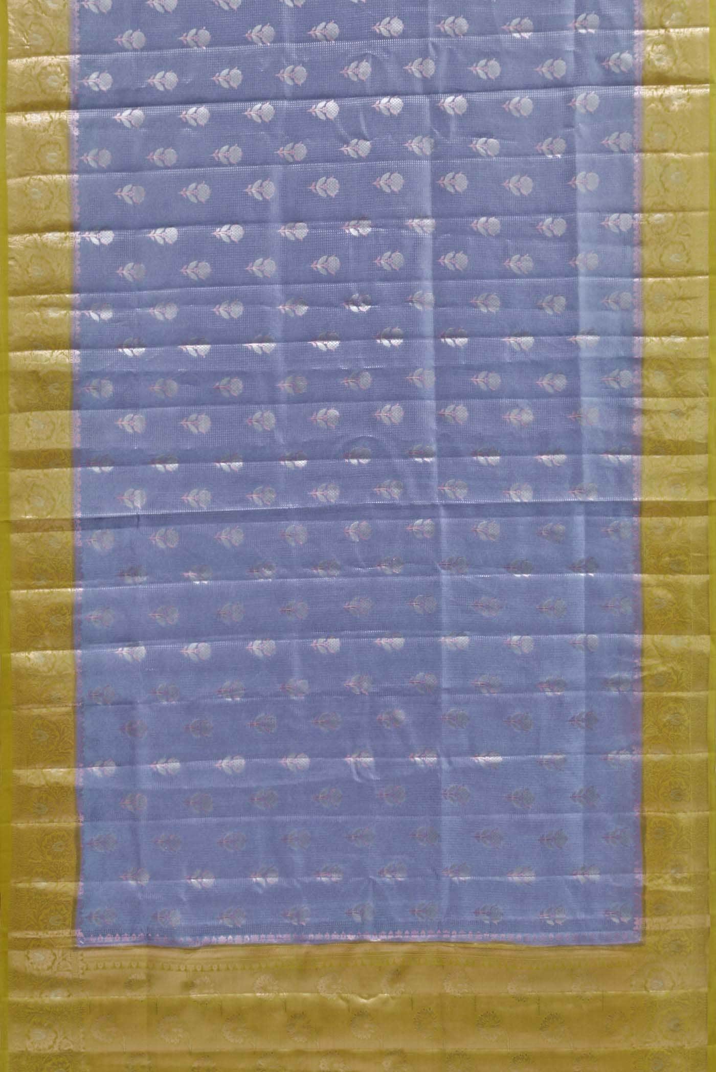 Lilac Banarasi Raw Silk Saree