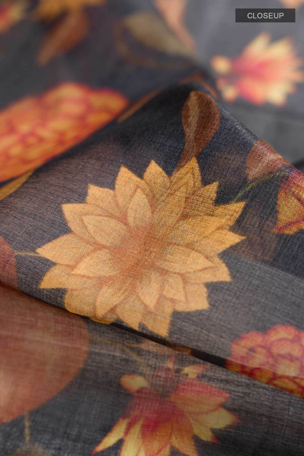 Black Banarasi Tussar Silk Saree