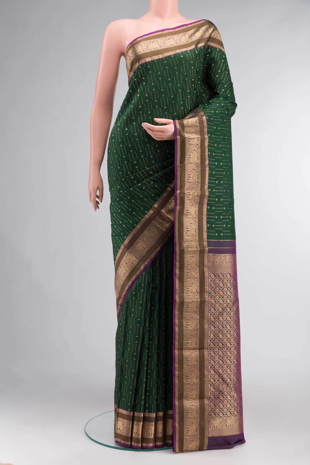 Green Kanchipuram Silk Saree