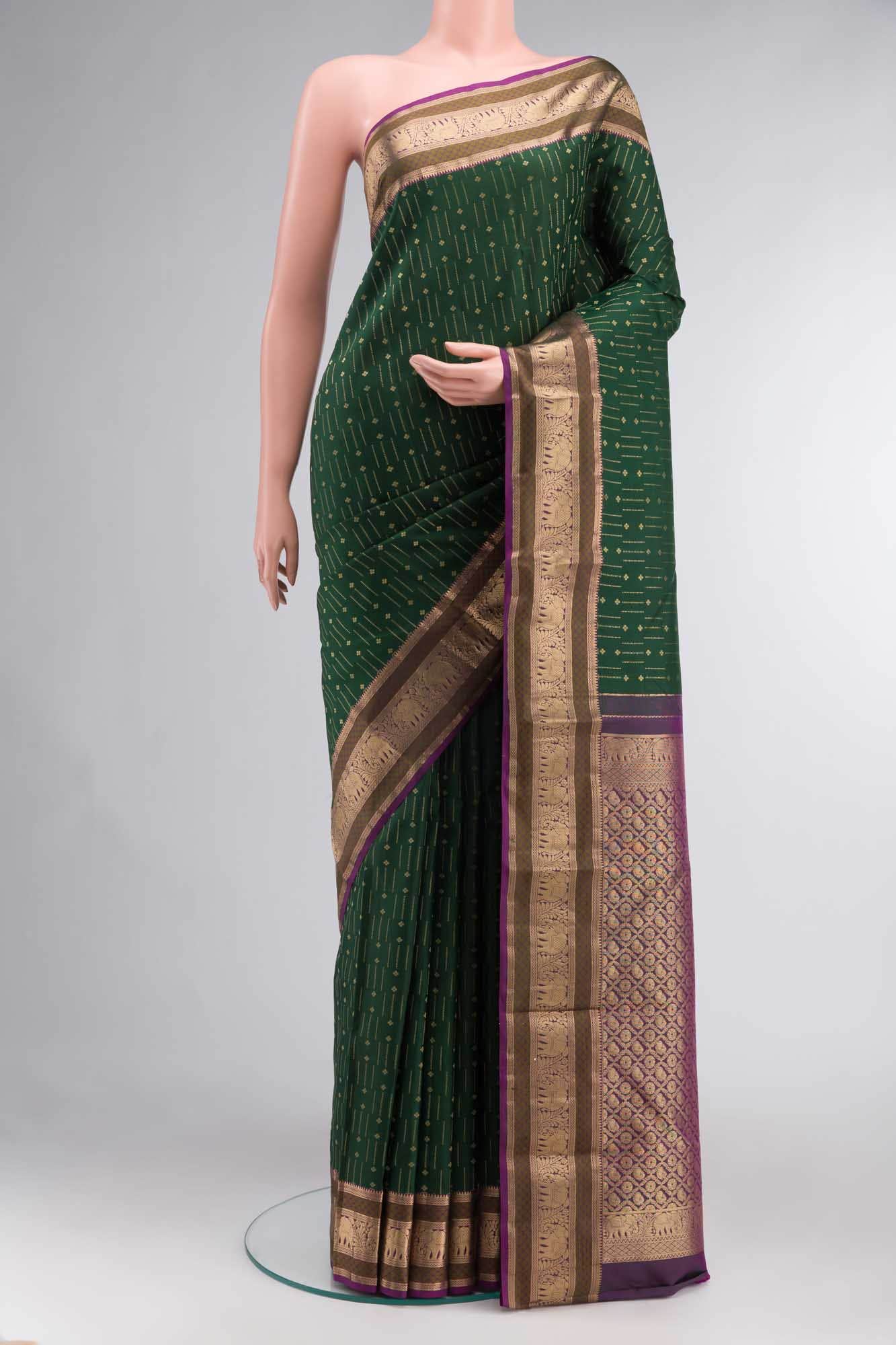 Green Kanchipuram Silk Saree