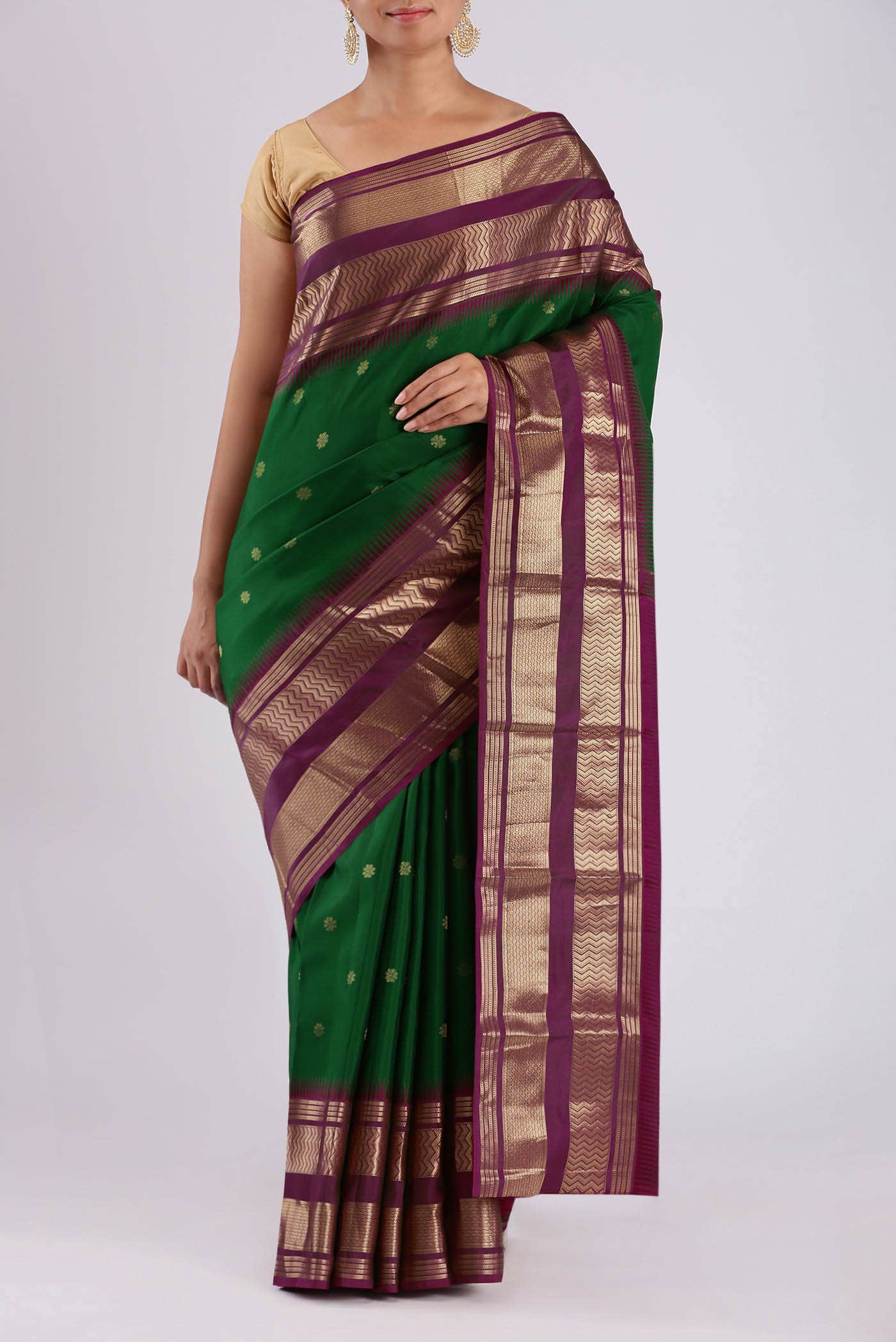 Green Kanchipuram Silk Saree