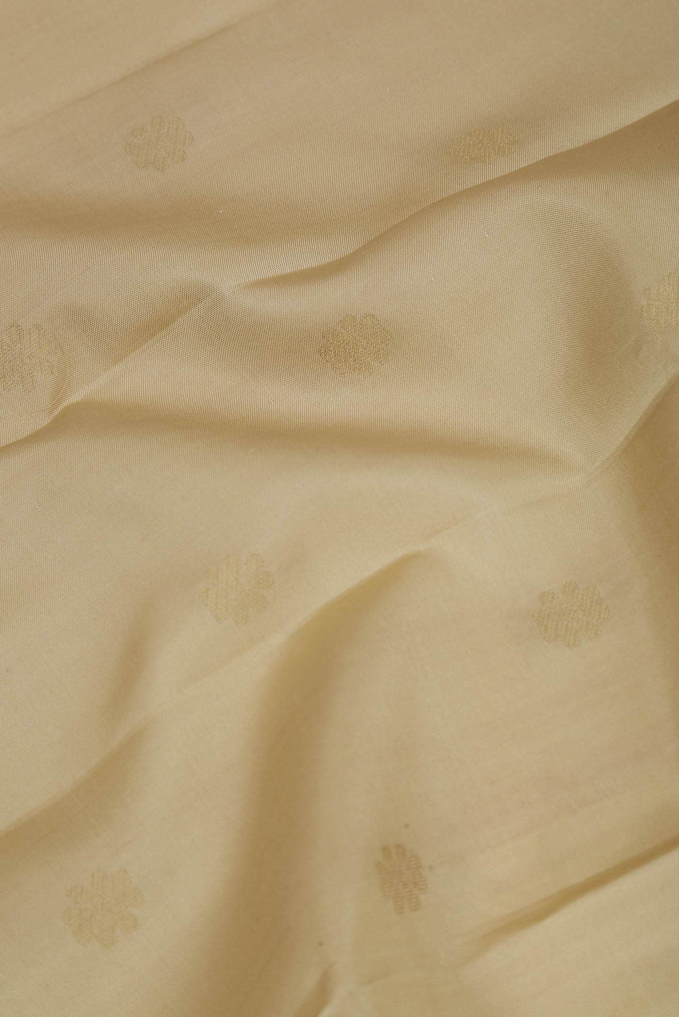 Beige Kanchipuram Silk Saree