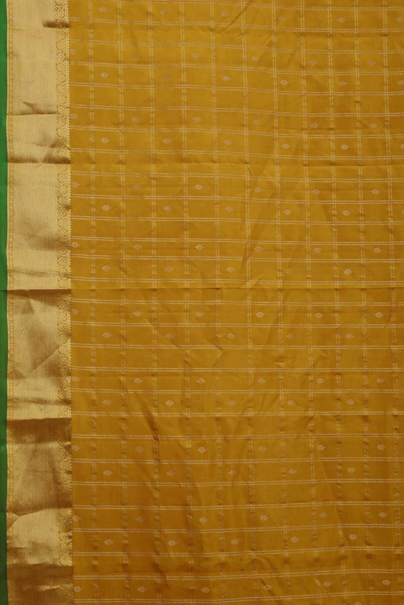 Yellow Kanchipuram Silk Saree