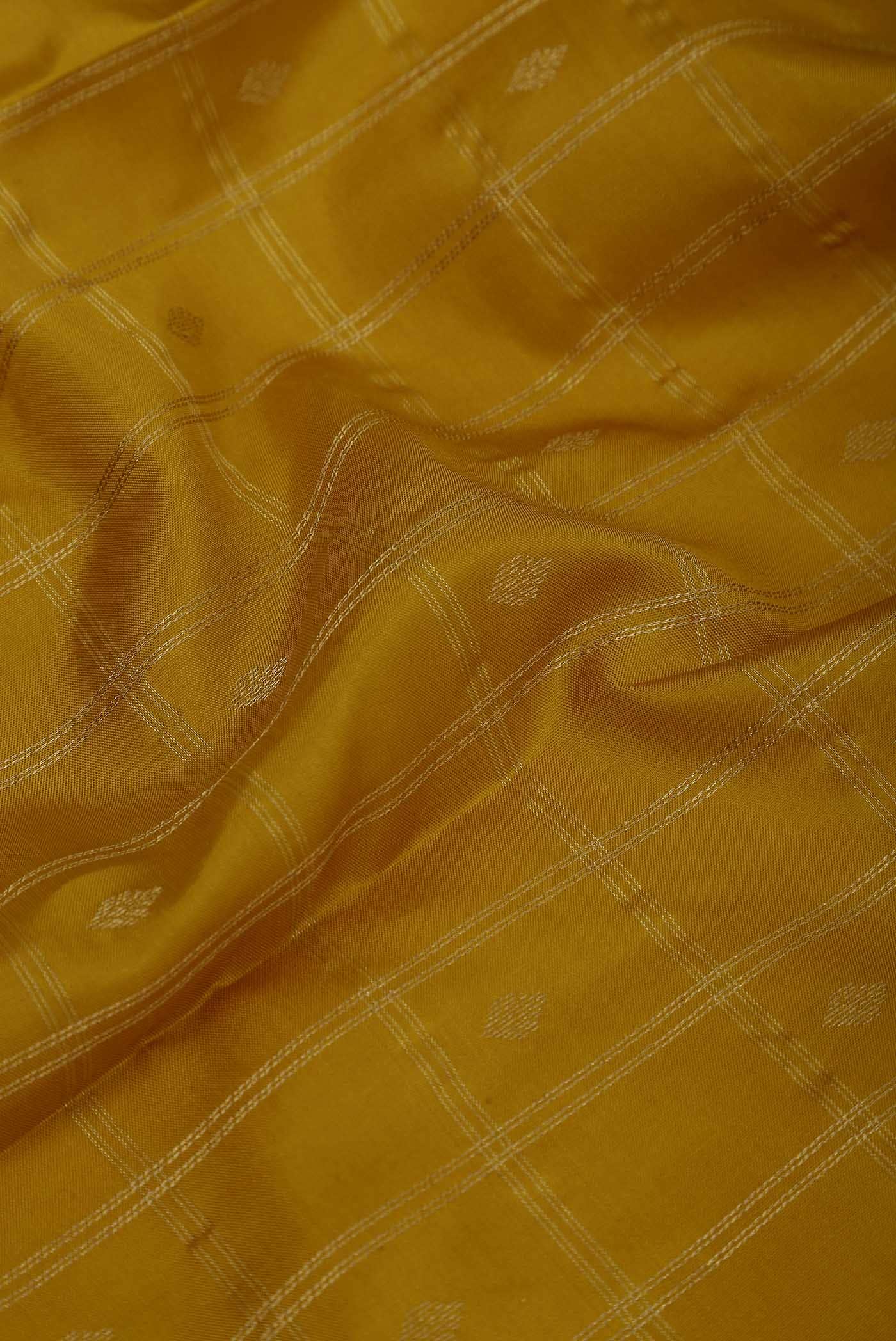 Yellow Kanchipuram Silk Saree