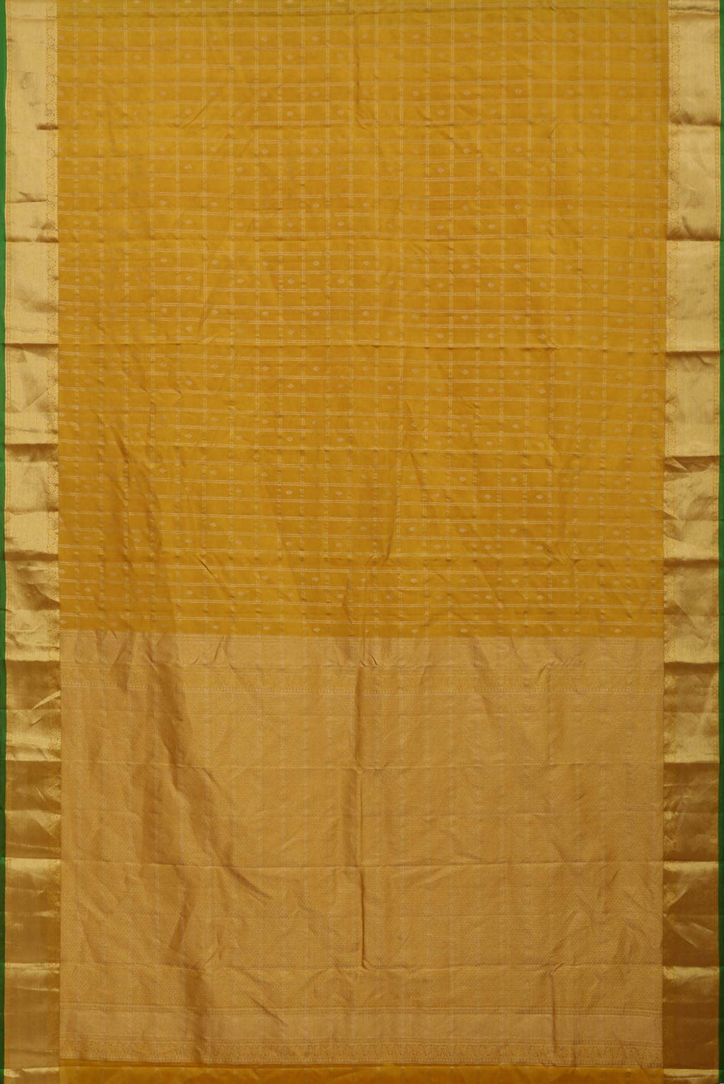 Yellow Kanchipuram Silk Saree