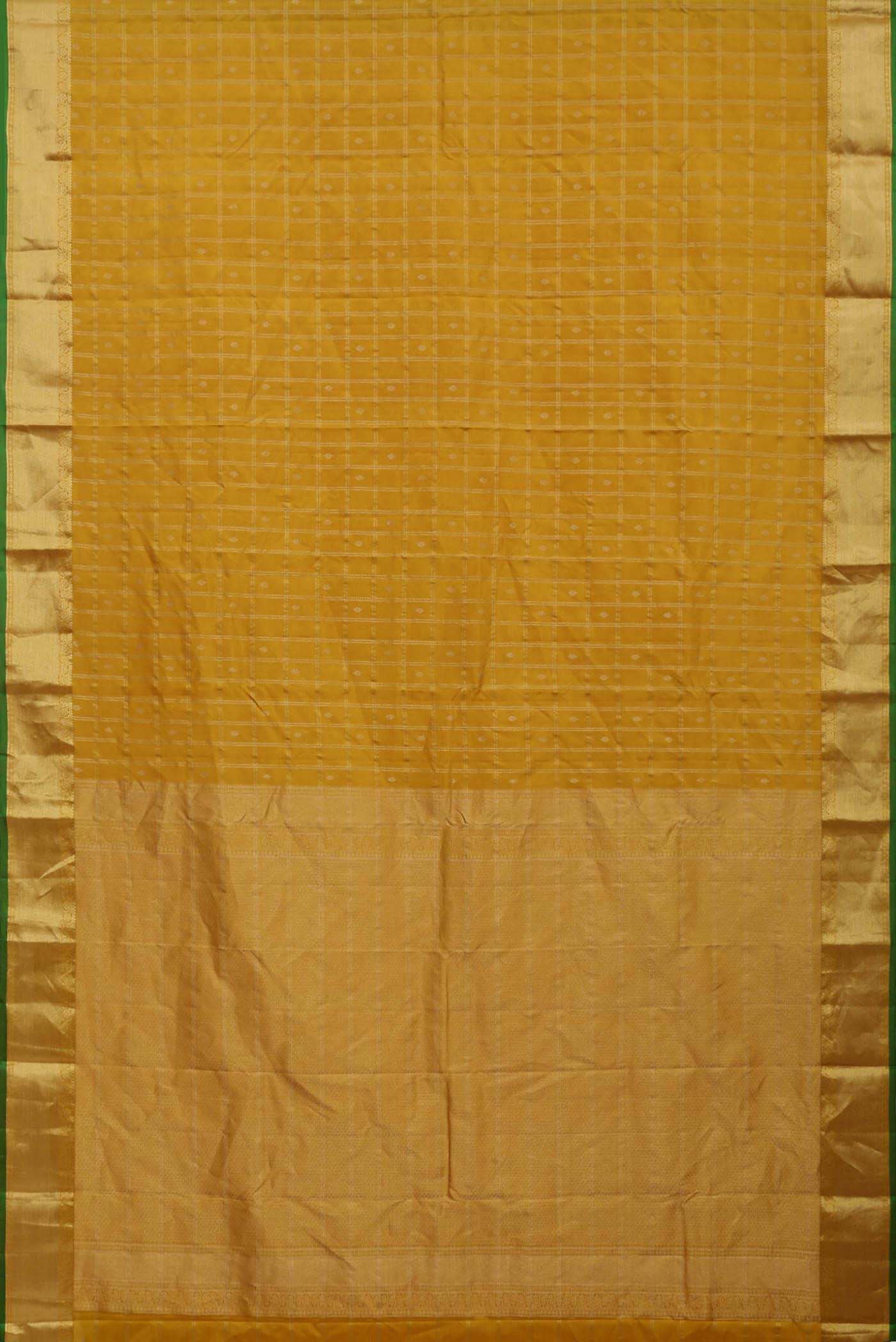 Yellow Kanchipuram Silk Saree
