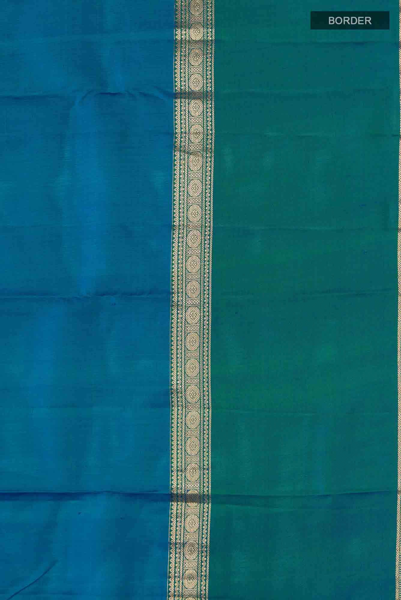 Blue Kanchipuram Silk Saree