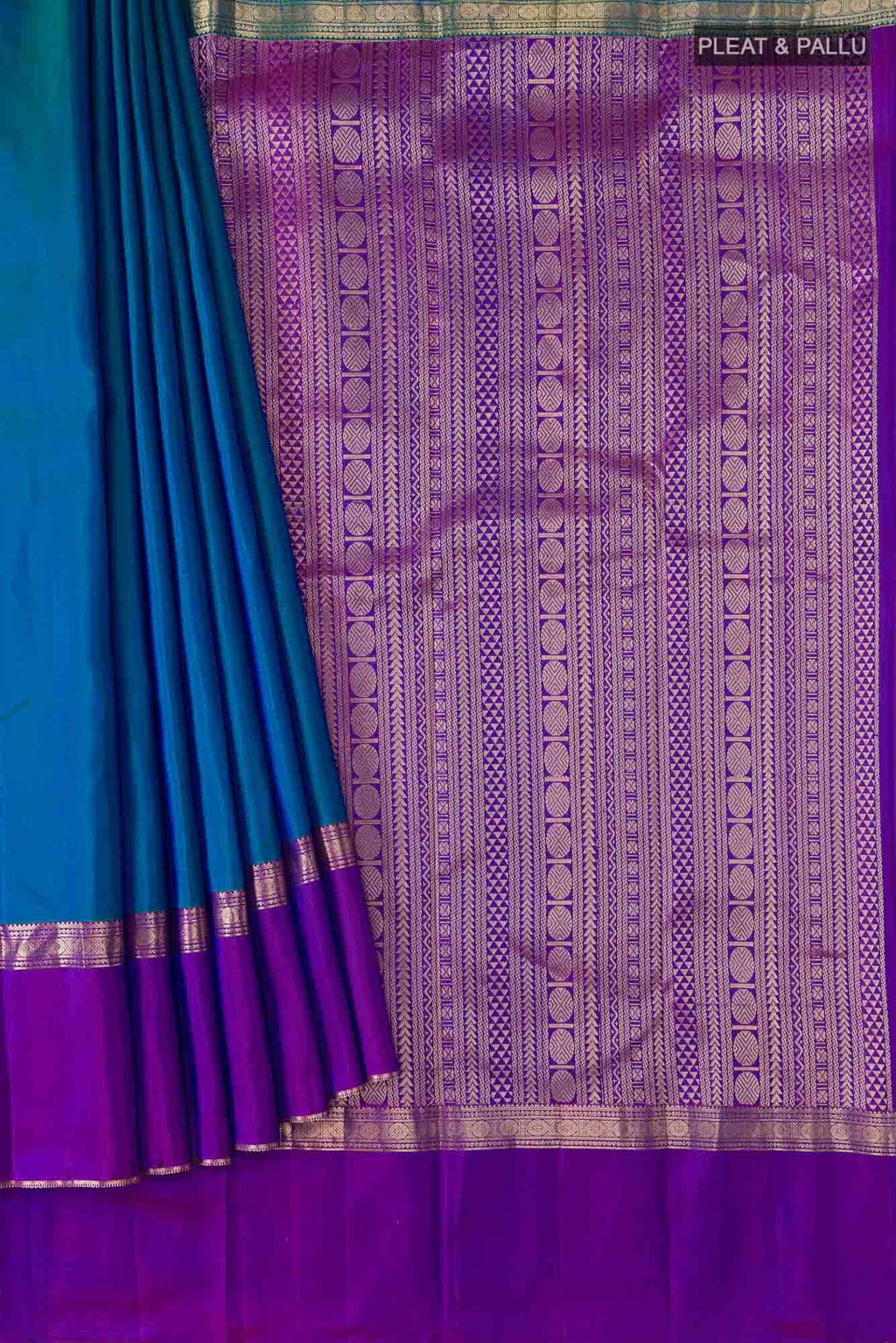 Blue Kanchipuram Silk Saree