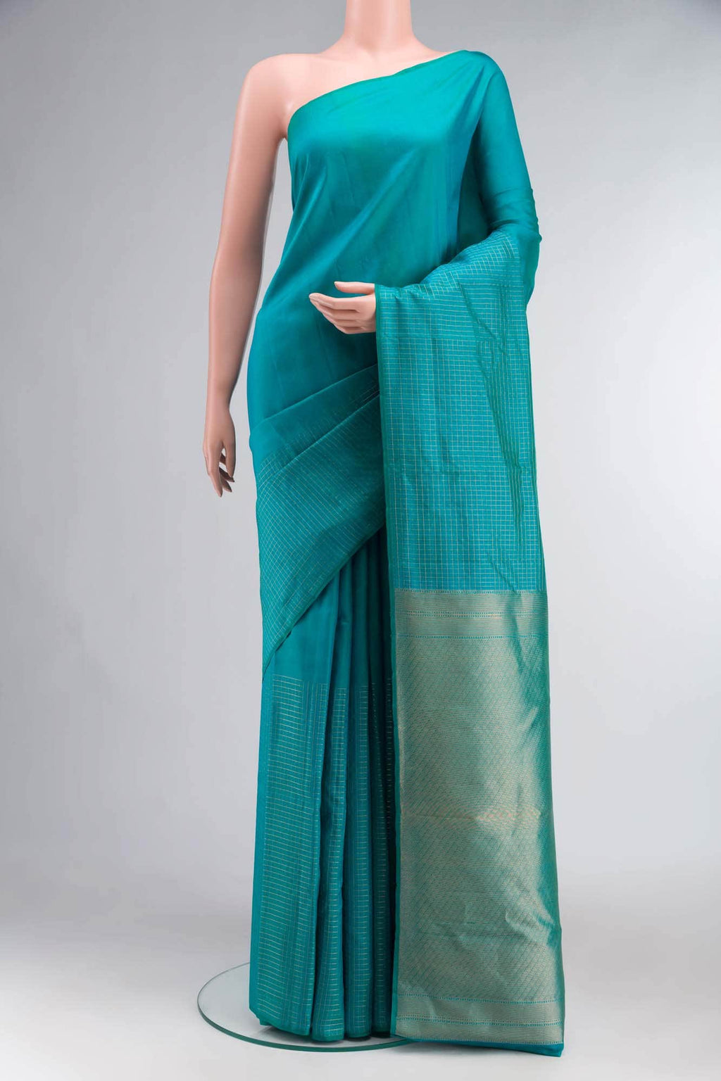 Blue Kanchipuram Silk Saree