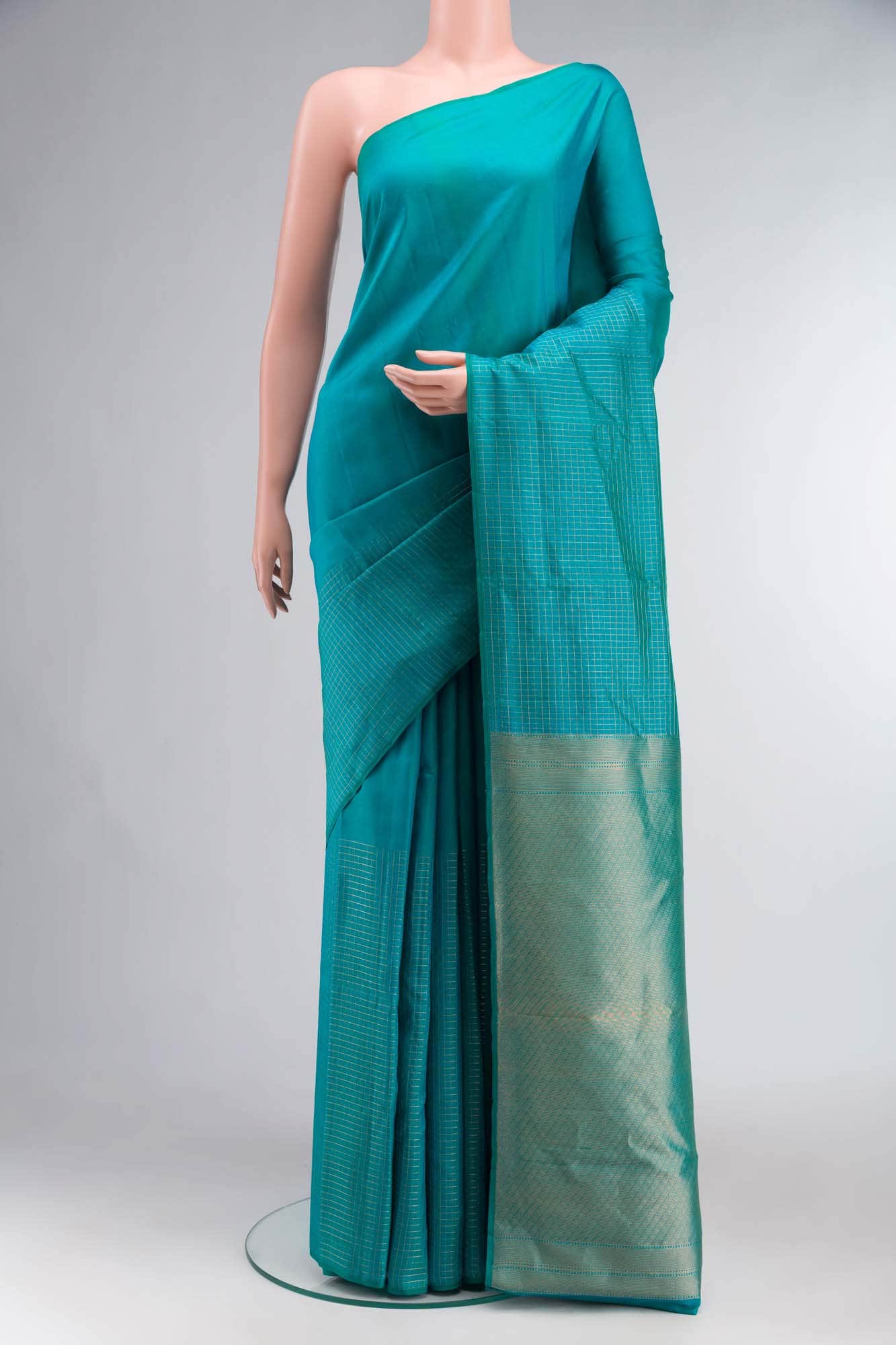Blue Kanchipuram Silk Saree