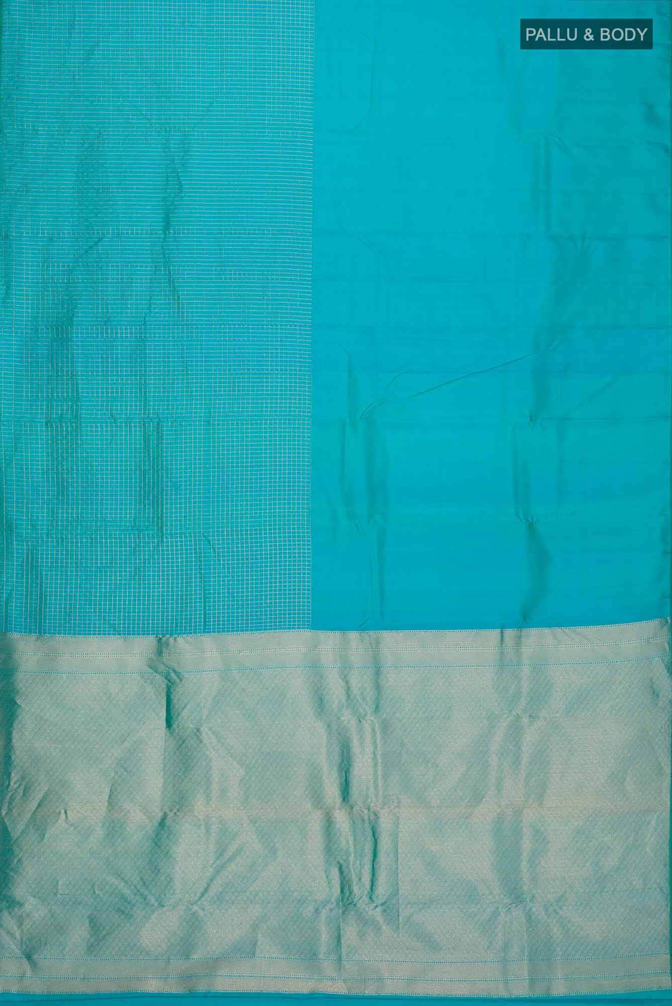 Blue Kanchipuram Silk Saree