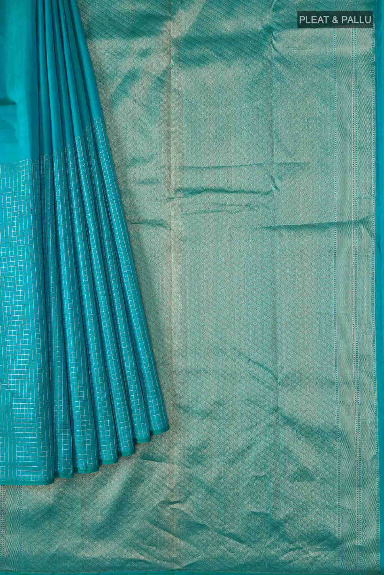 Blue Kanchipuram Silk Saree