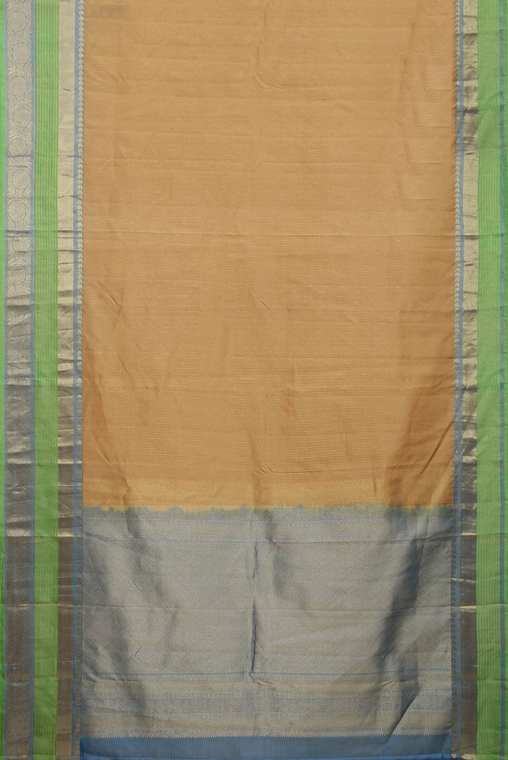 Beige Kanchipuram Silk Saree