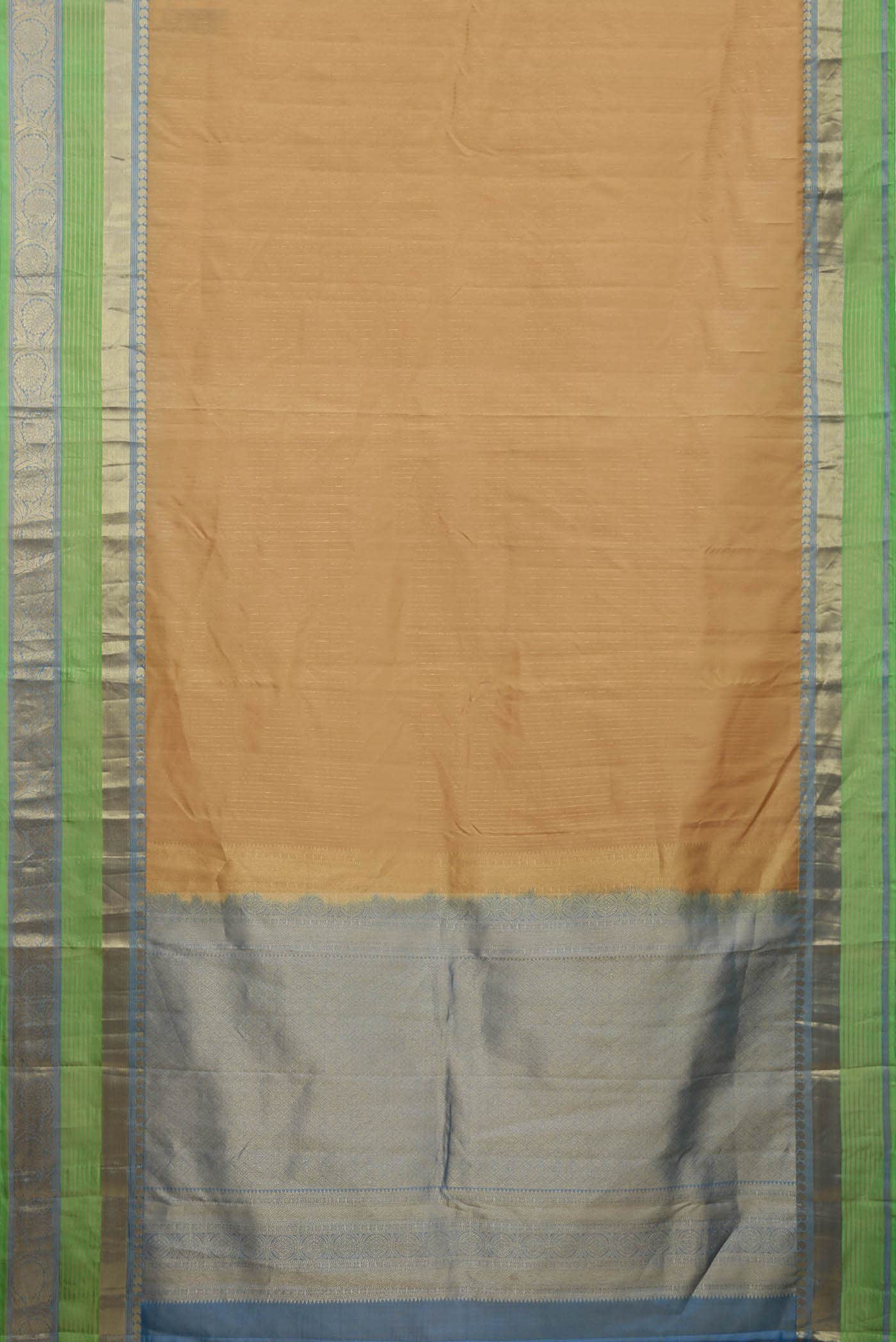Beige Kanchipuram Silk Saree