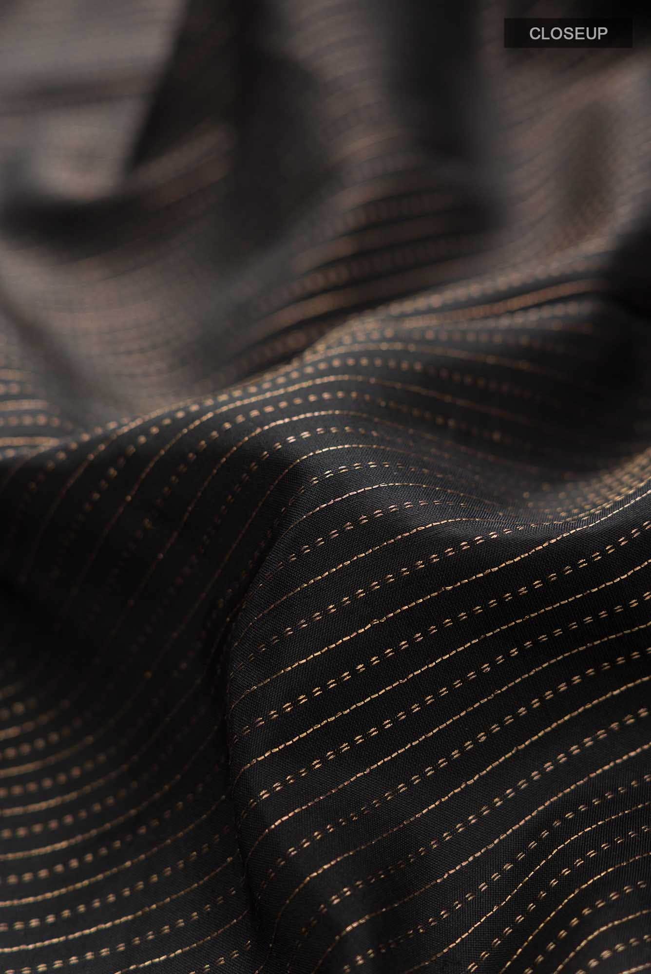 Black Kanchipuram Silk Saree