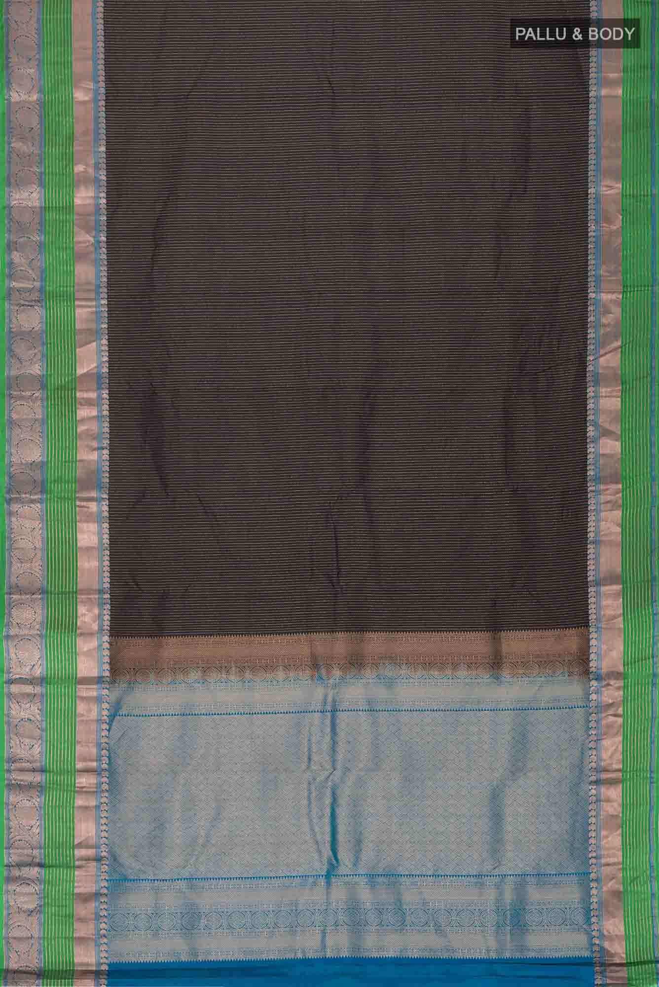 Black Kanchipuram Silk Saree