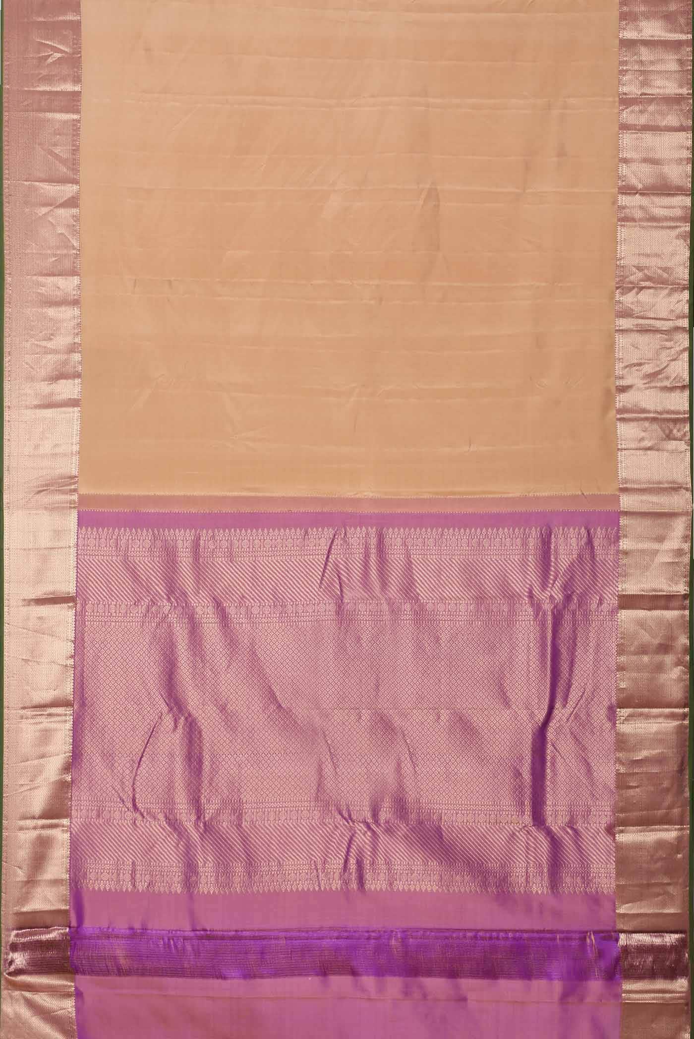 Sandal Kanchipuram Silk Saree