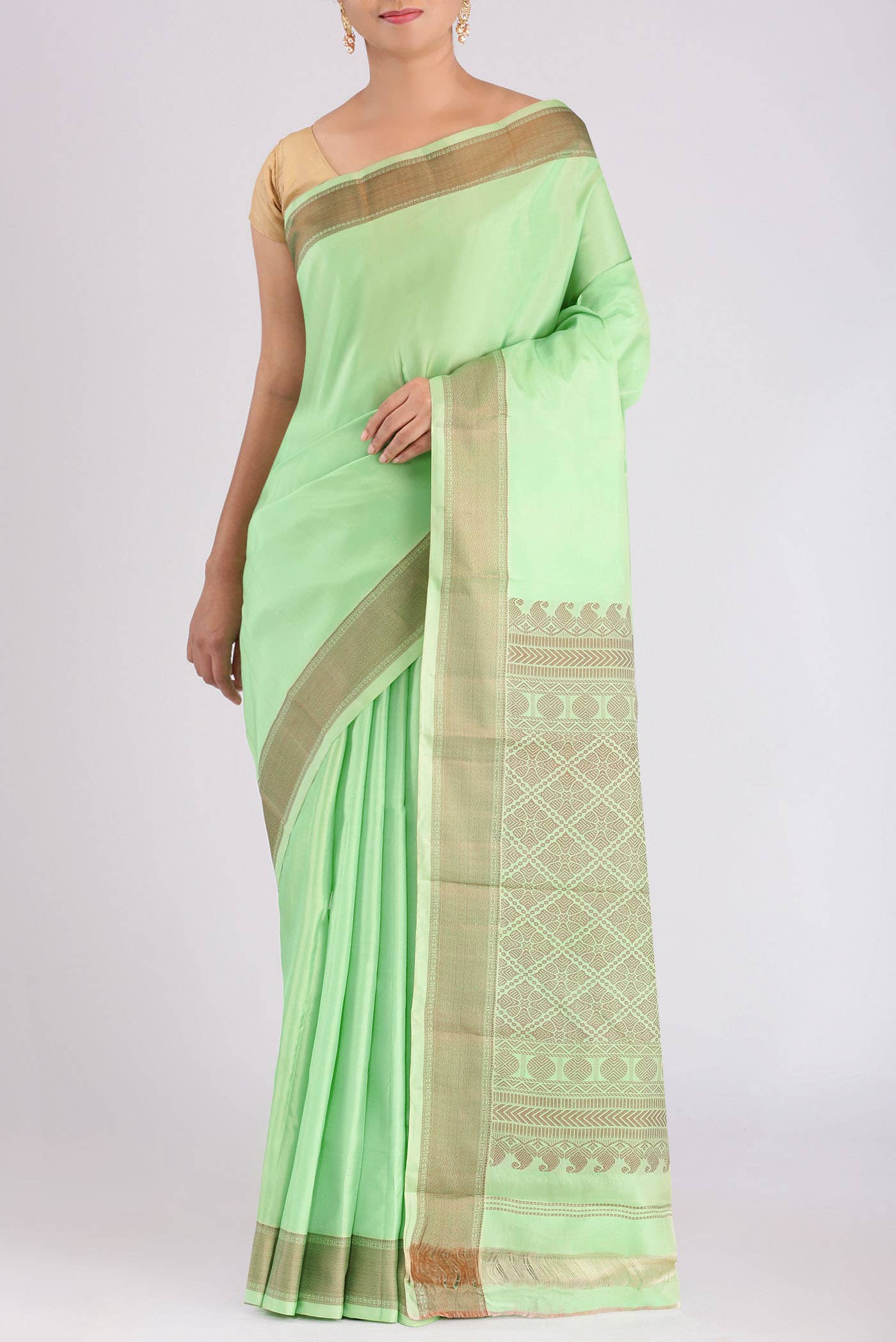 Green Kanchipuram Silk Saree