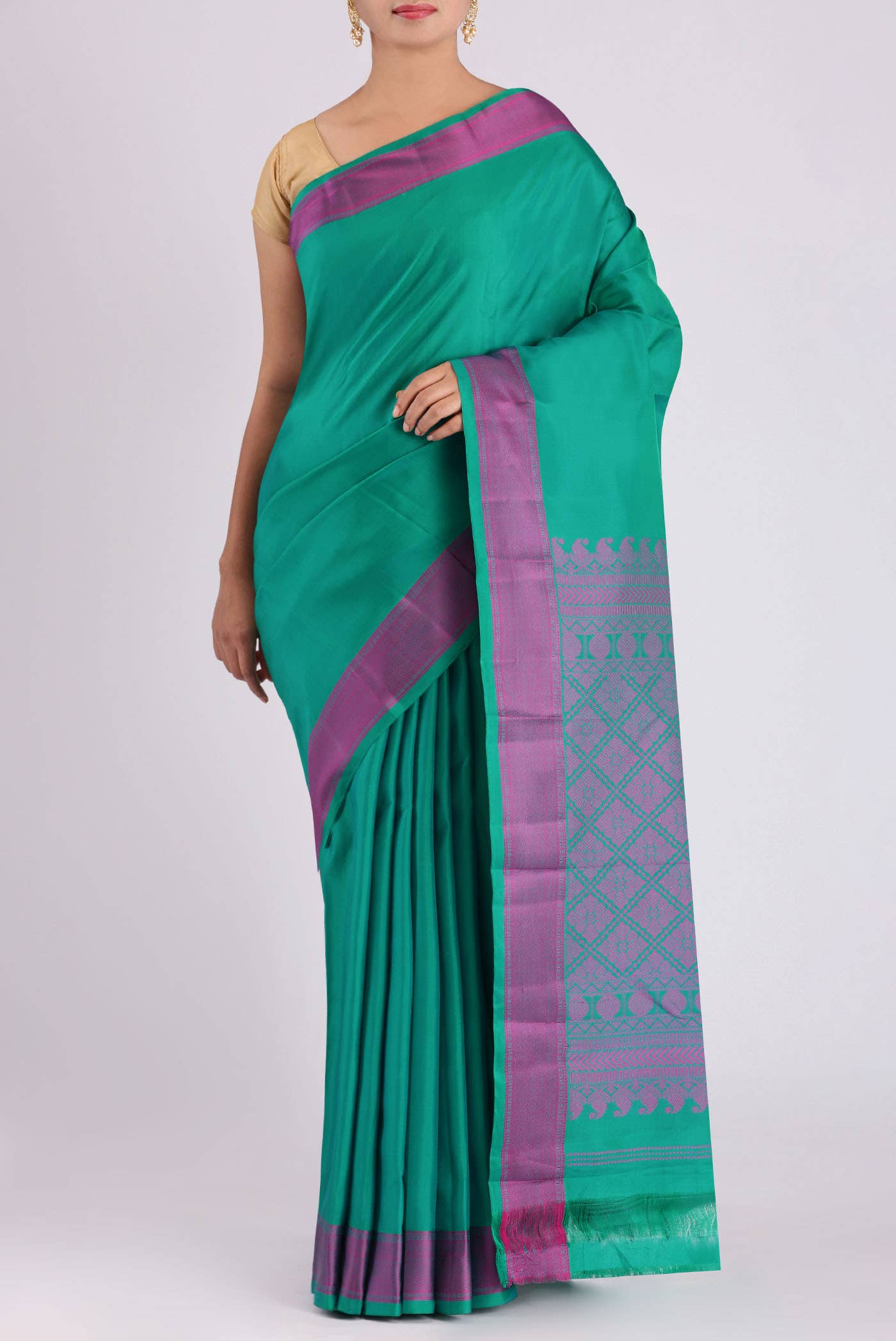 Green Kanchipuram Silk Saree