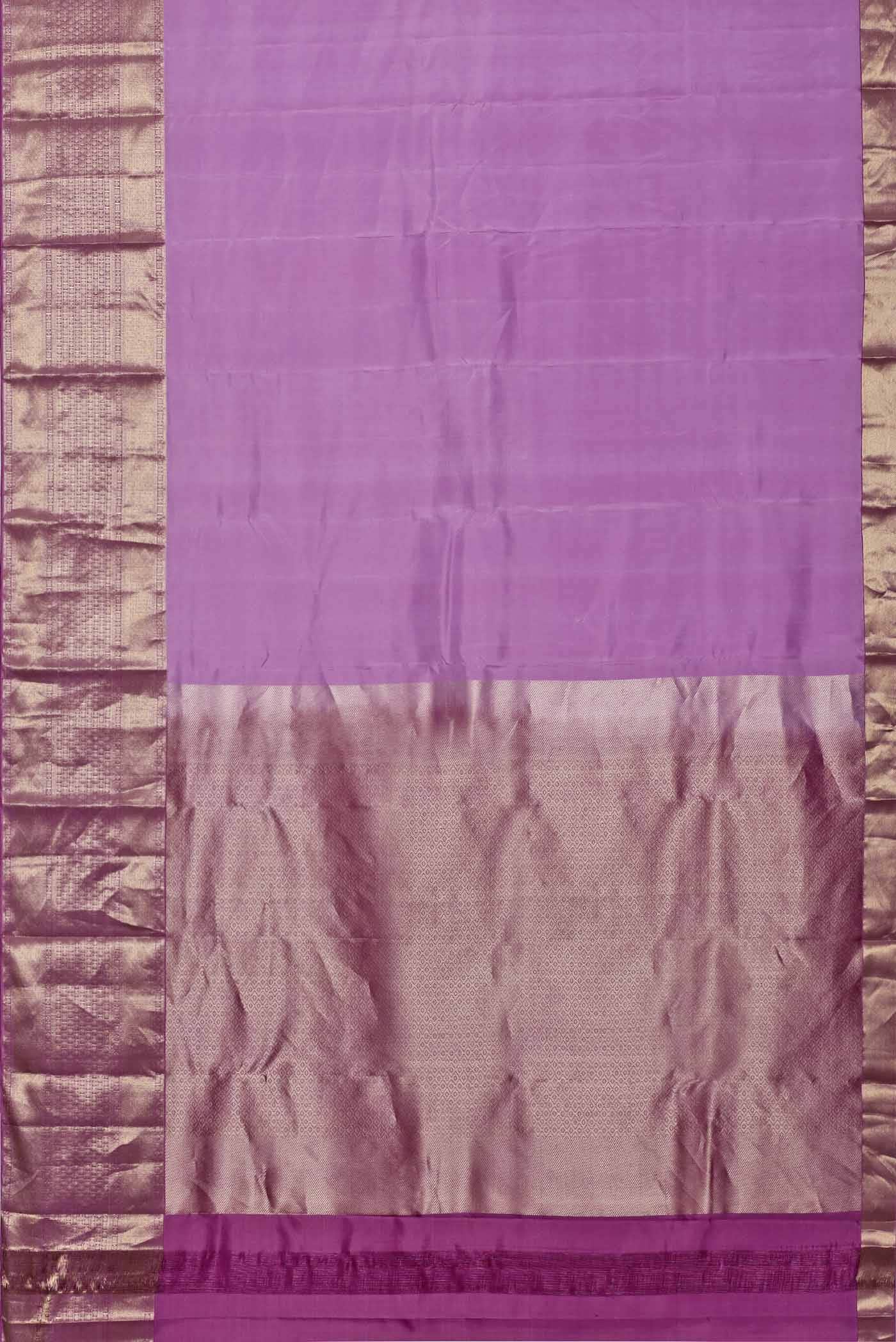 Lavender Kanchipuram Silk Saree