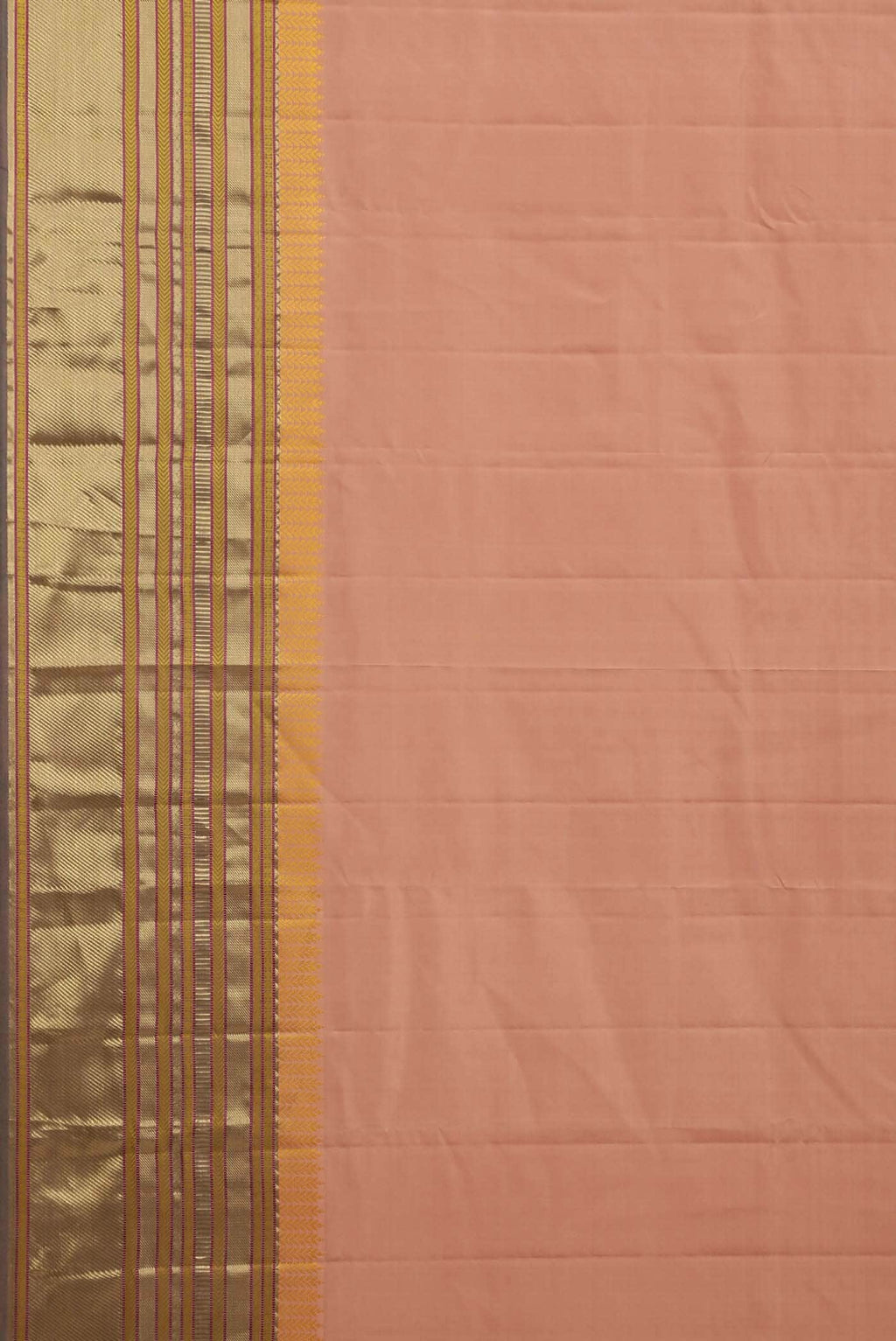 Sandal Kanchipuram Silk Saree