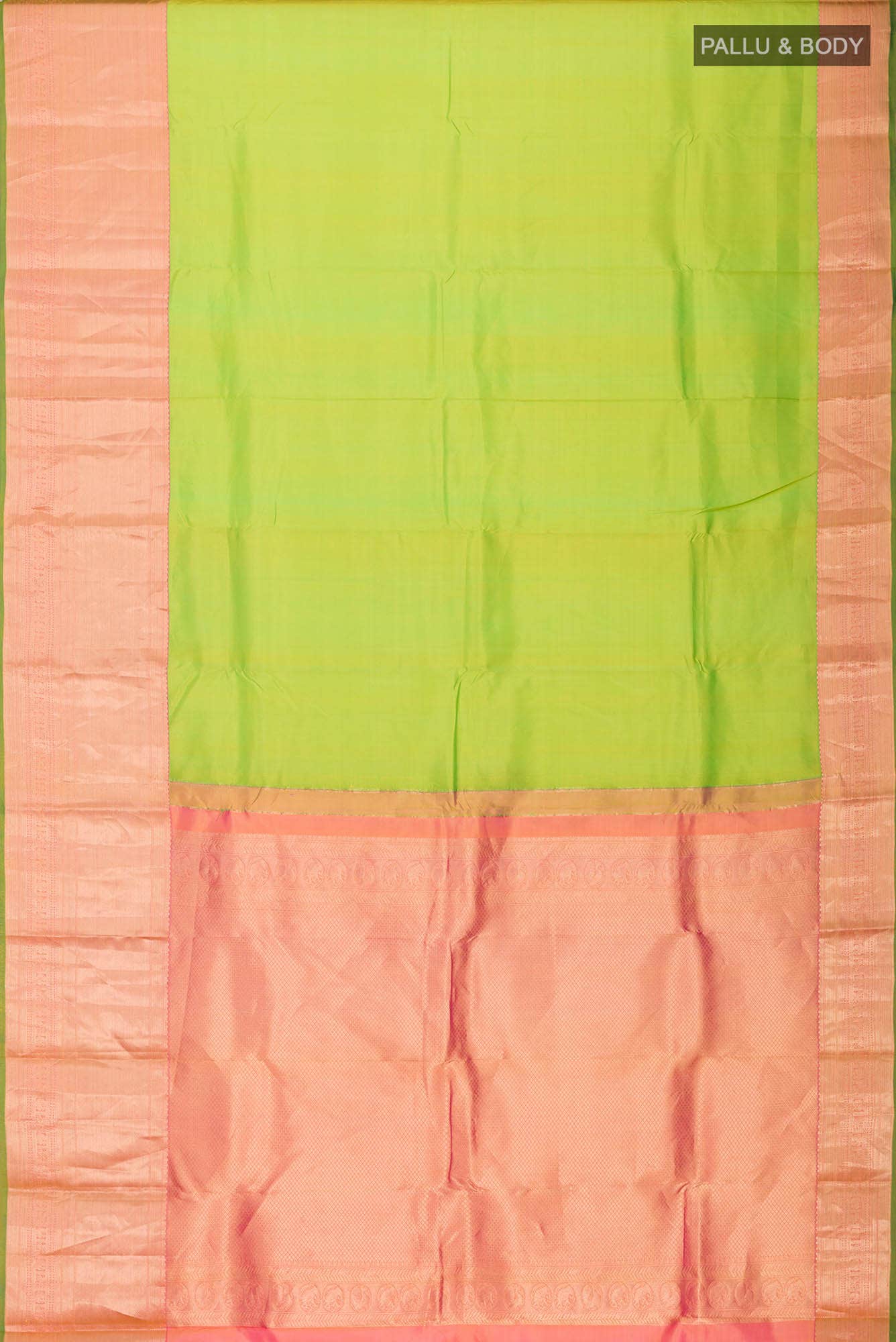 Mehandi Green Kanchipuram Silk Saree