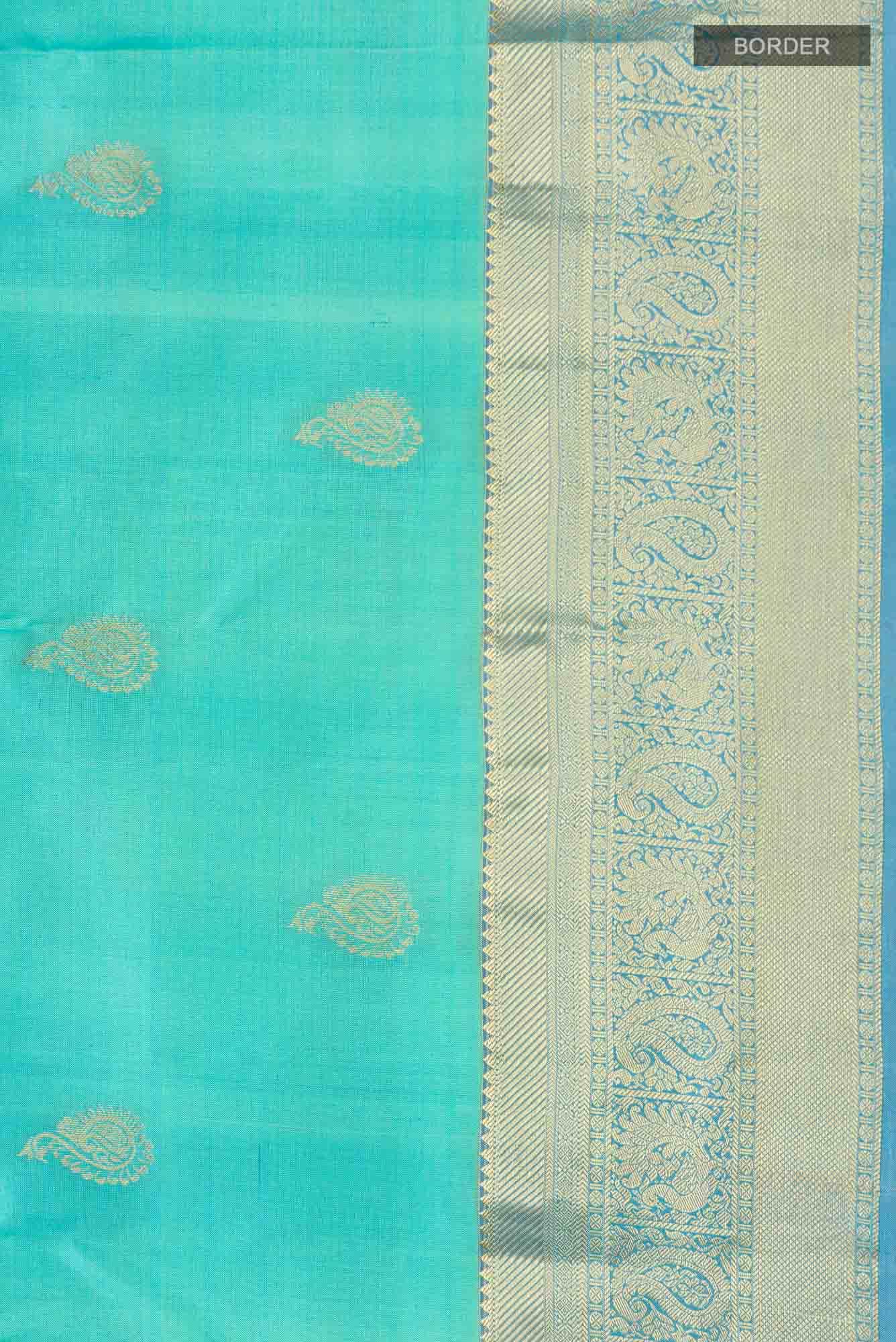 Blue Kanchipuram Silk Saree