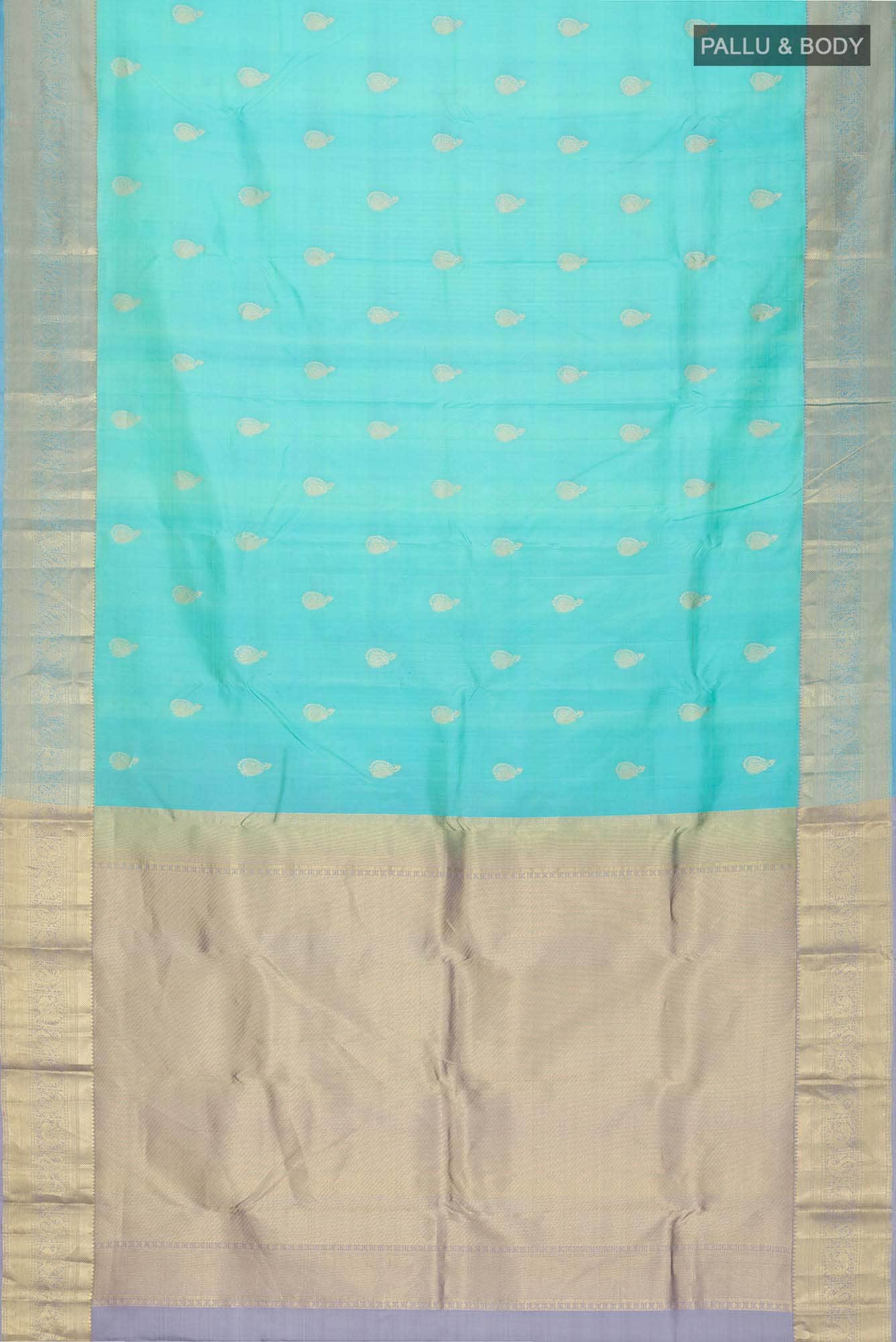 Blue Kanchipuram Silk Saree