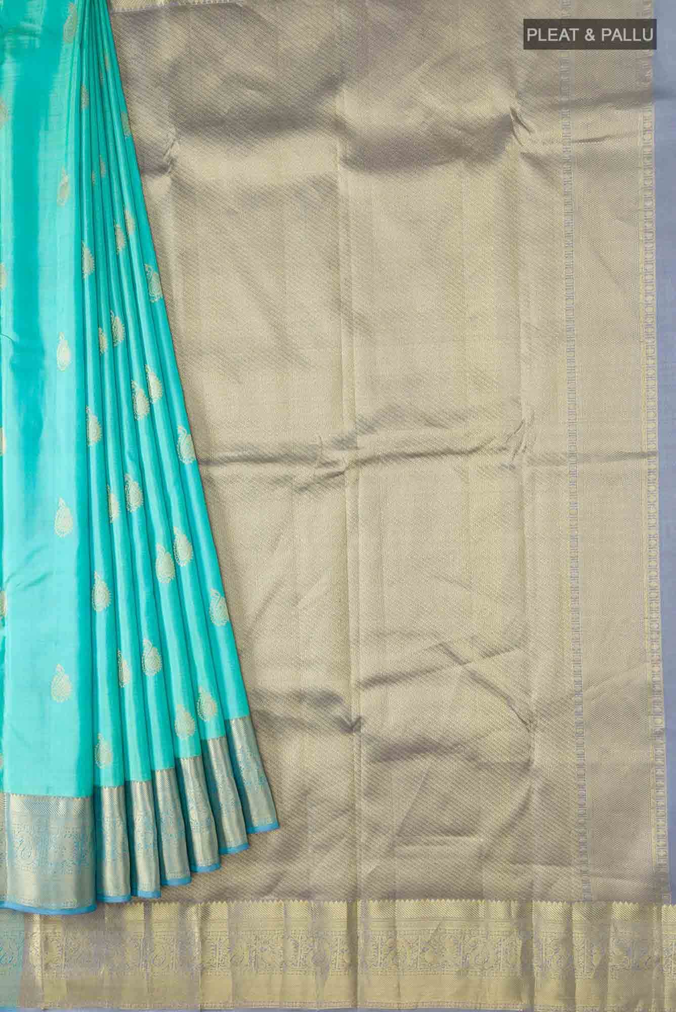 Blue Kanchipuram Silk Saree