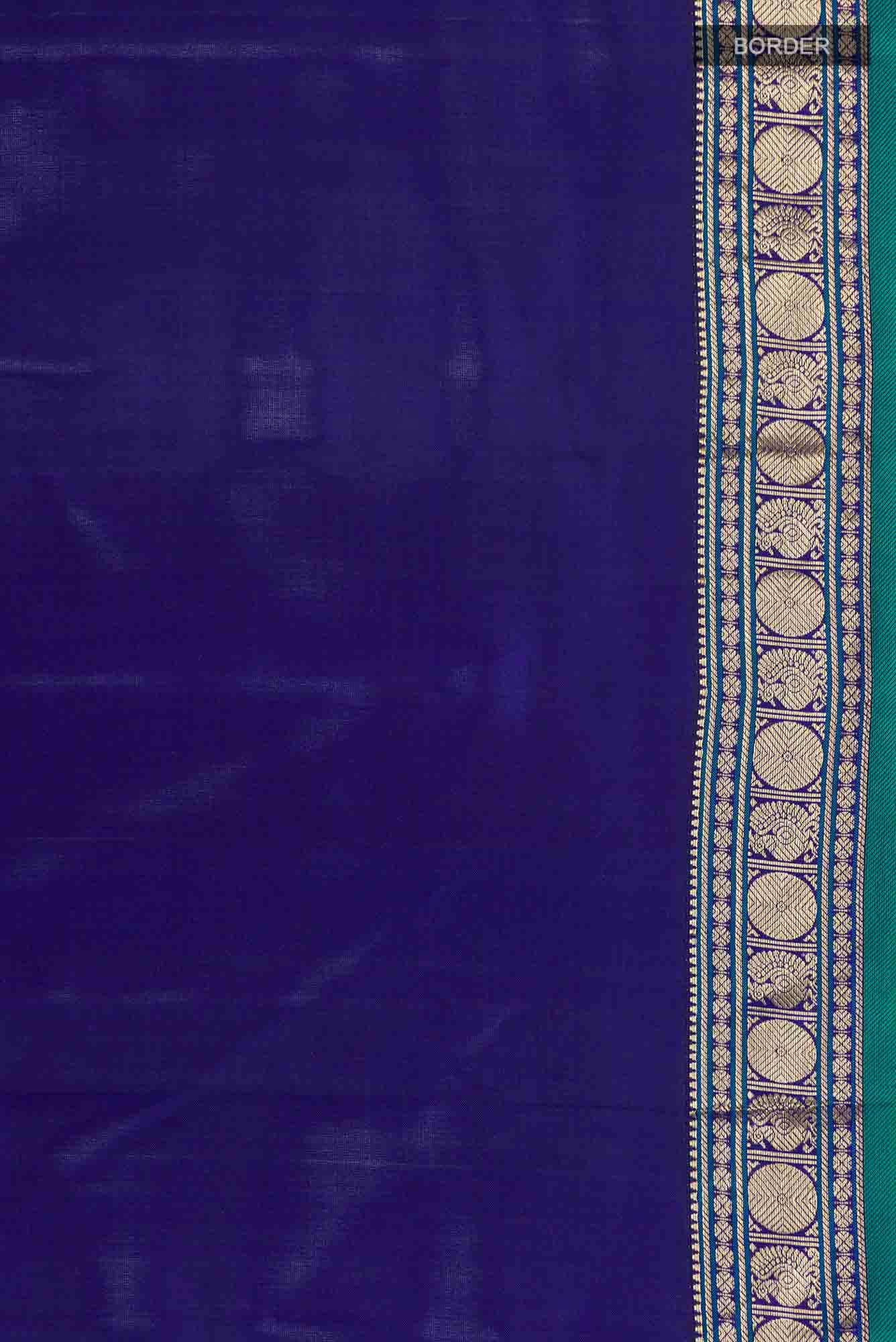 Blue Kanchipuram Silk Saree
