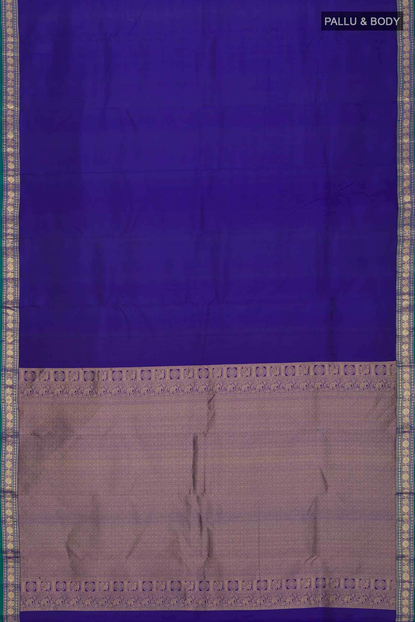 Blue Kanchipuram Silk Saree