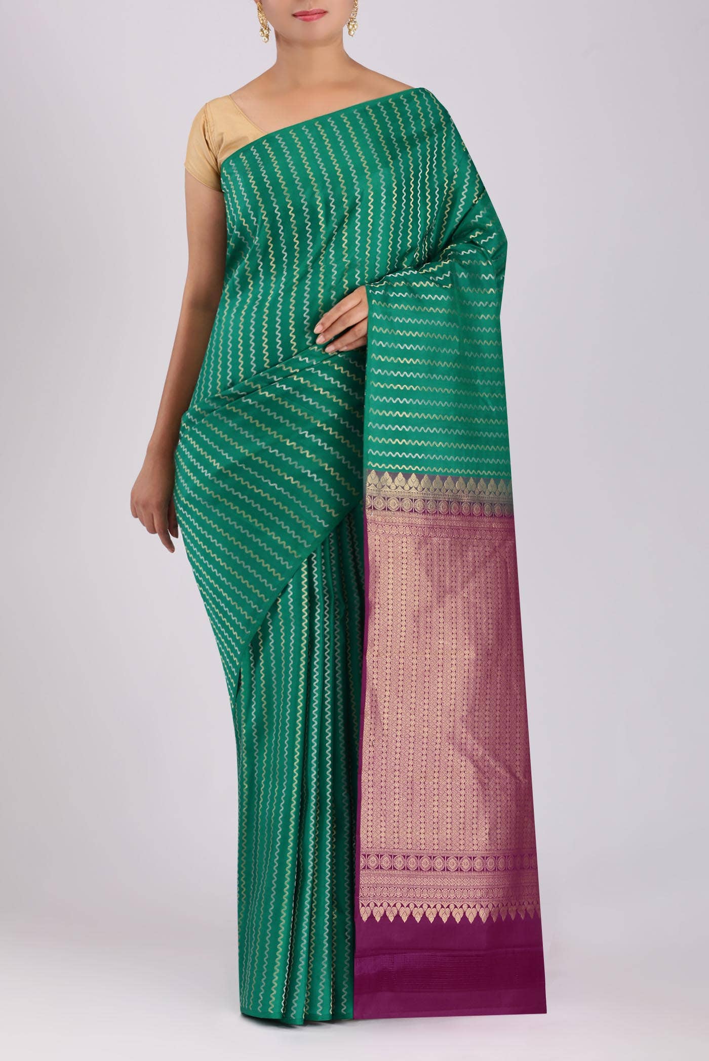 Green Kanchipuram Silk Saree