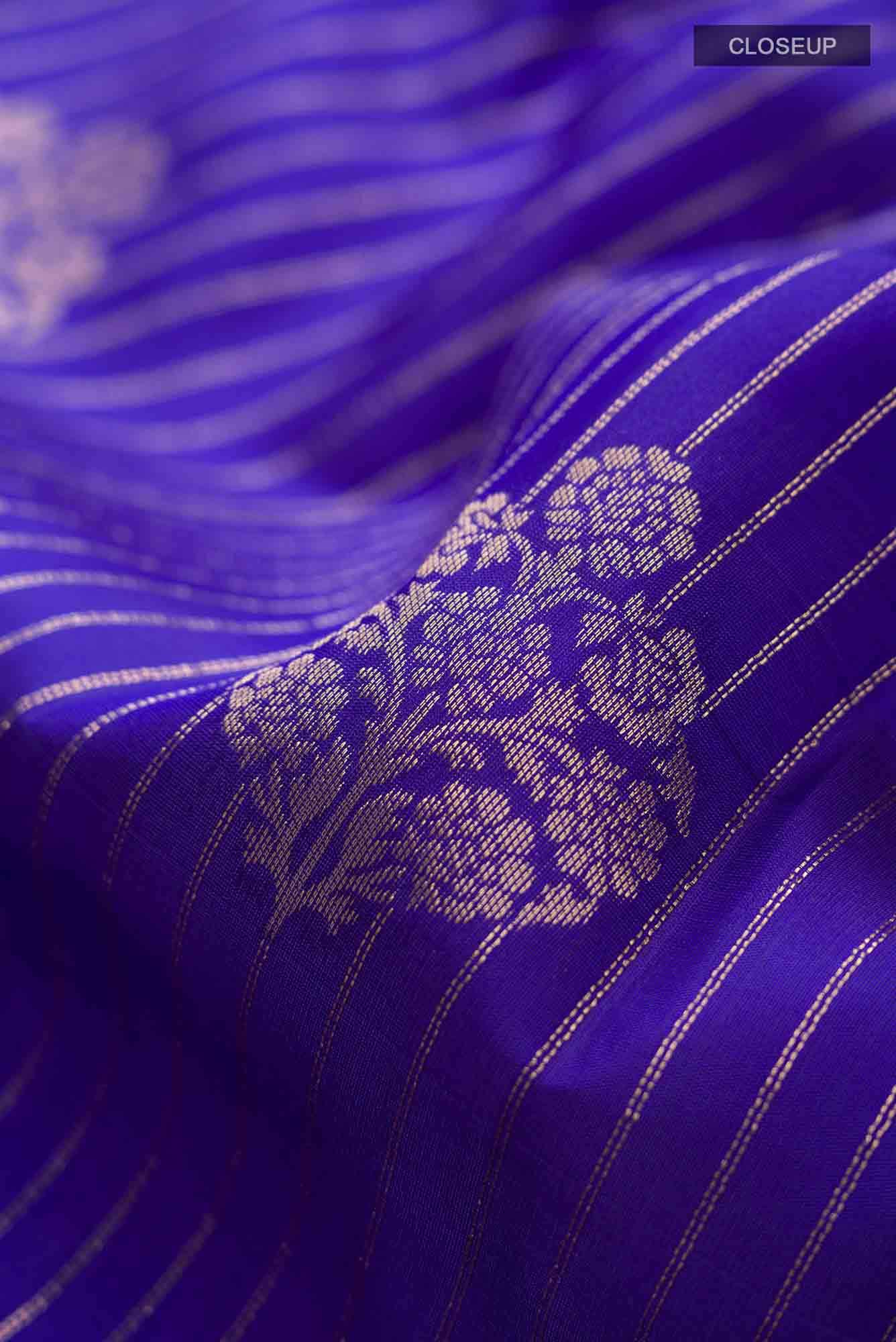 Blue Kanchipuram Silk Saree