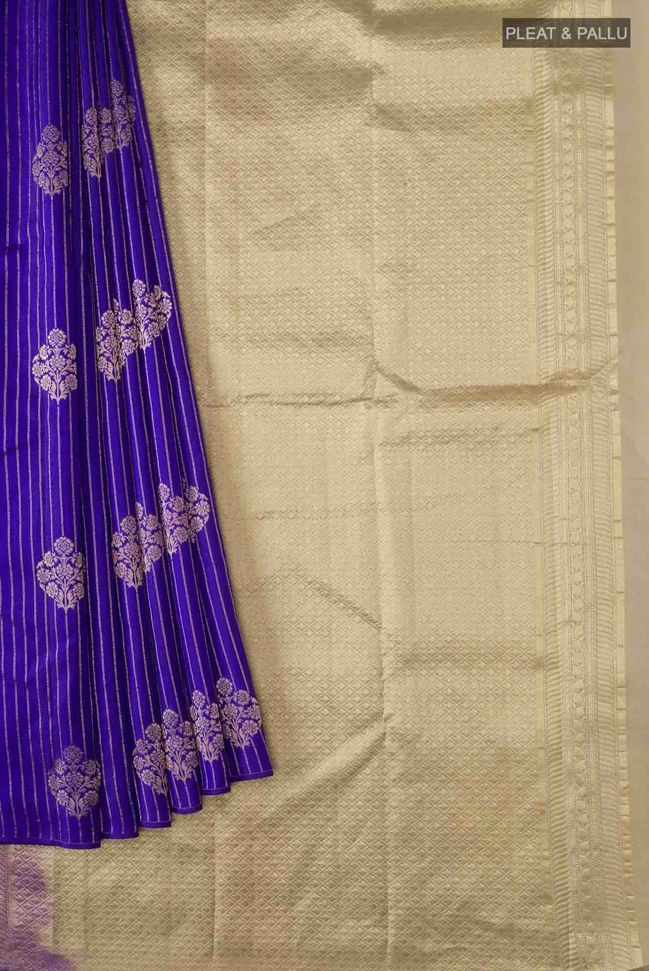 Blue Kanchipuram Silk Saree