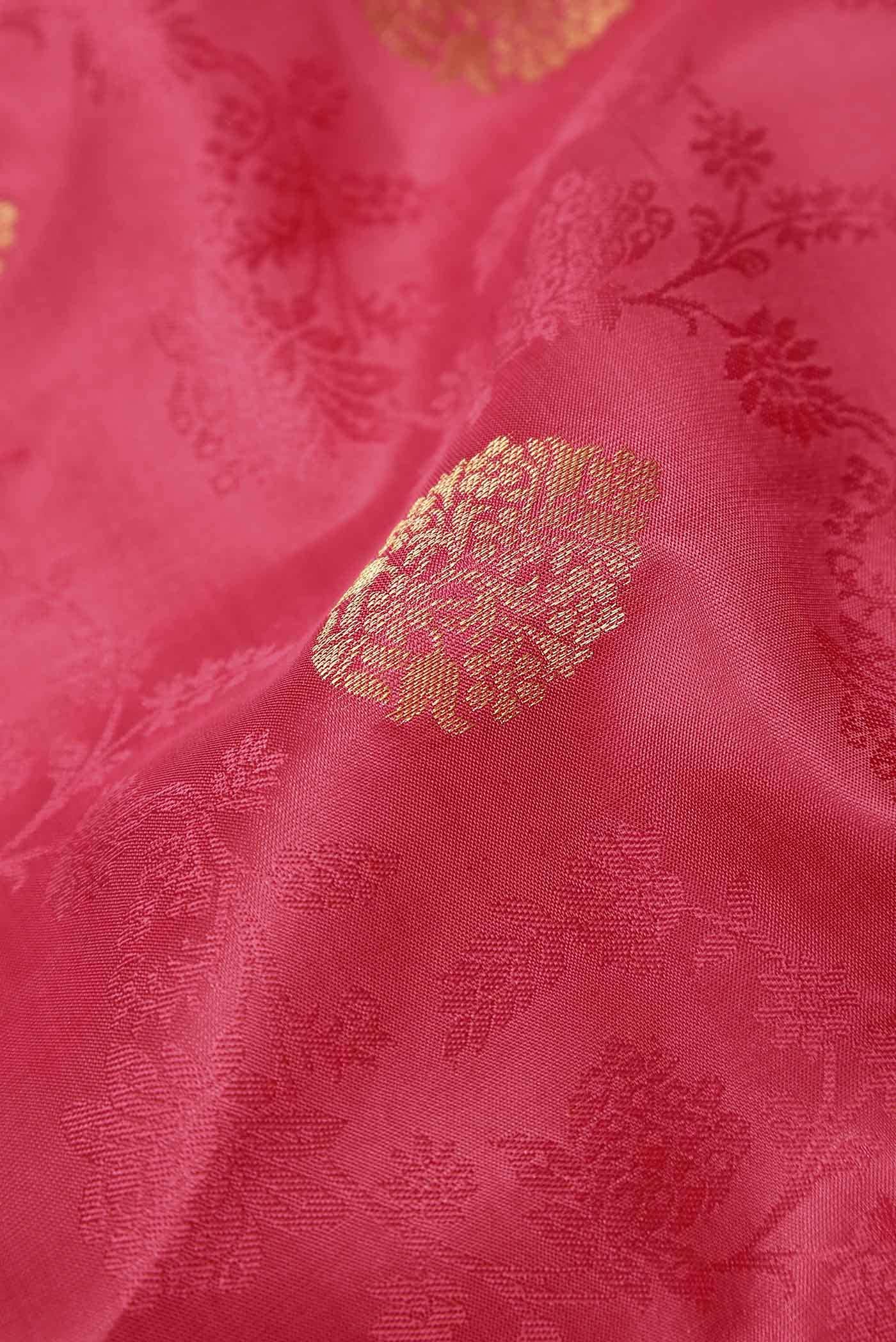 Pink Kanchipuram Silk Saree