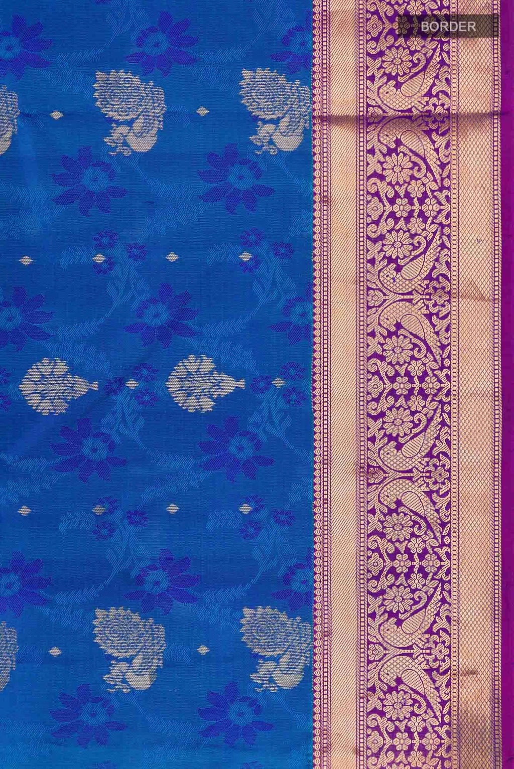Blue Kanchipuram Silk Saree