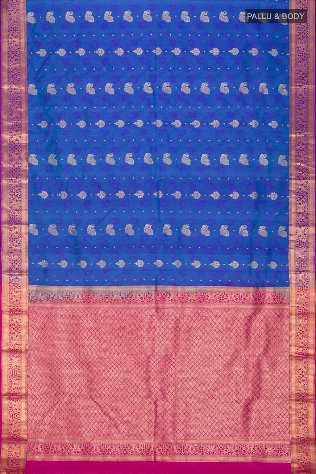 Blue Kanchipuram Silk Saree