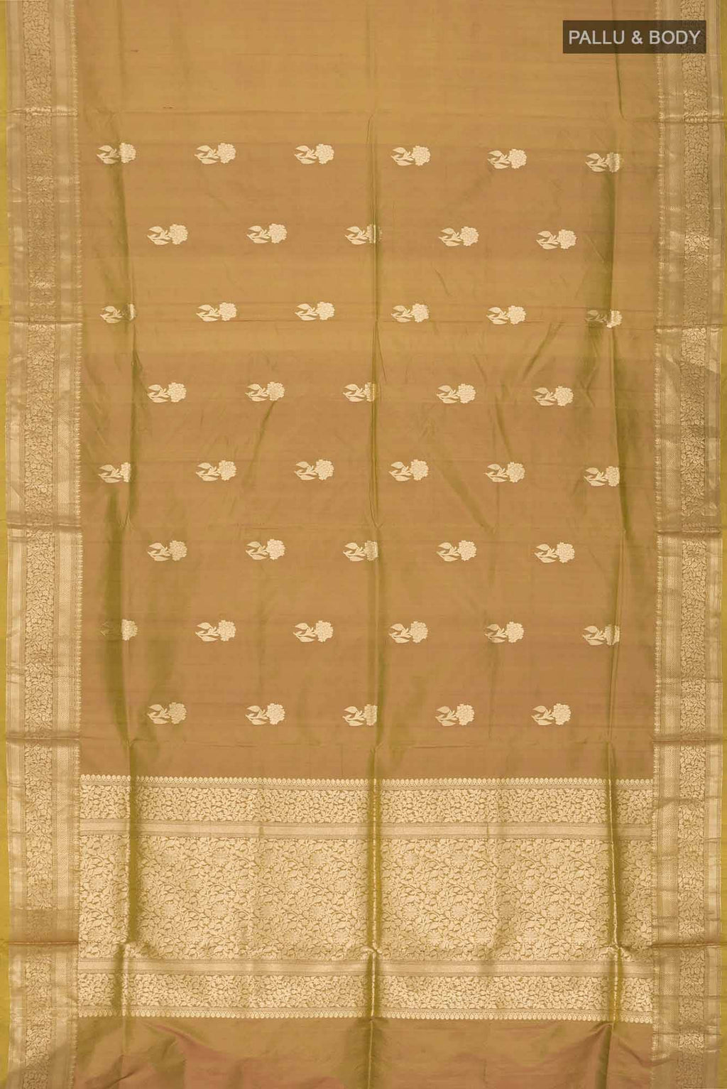 Green Banarasi Katan Silk Saree
