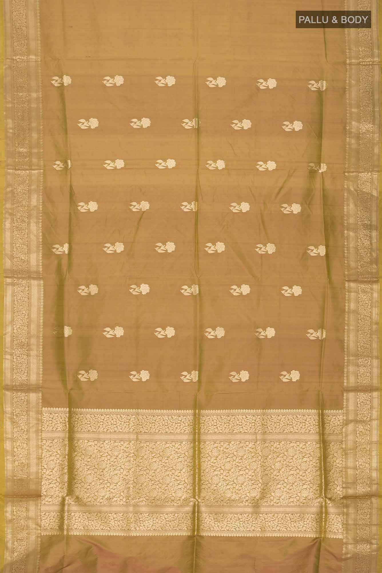 Green Banarasi Katan Silk Saree