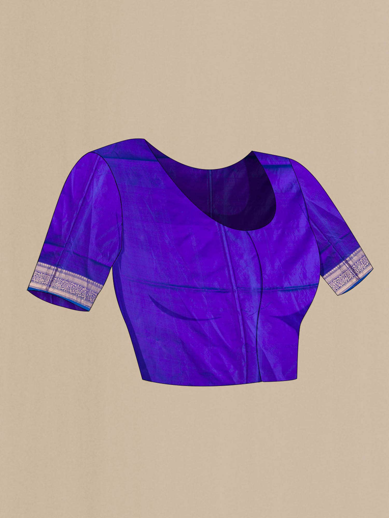 Blue Banarasi Katan Silk Saree