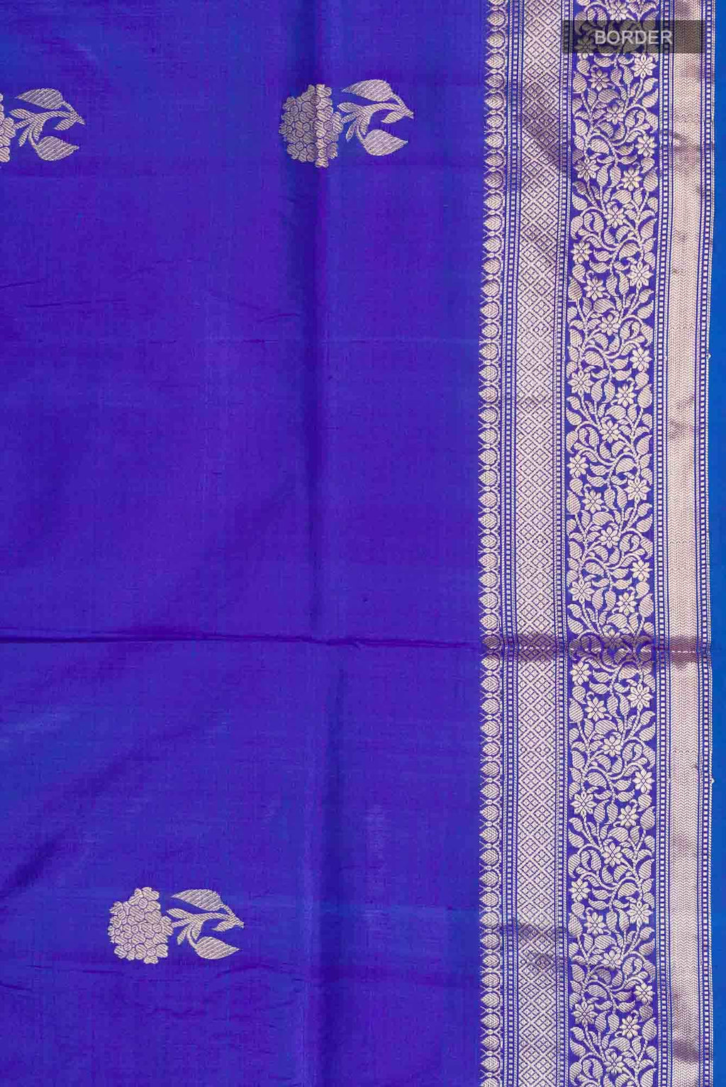 Blue Banarasi Katan Silk Saree