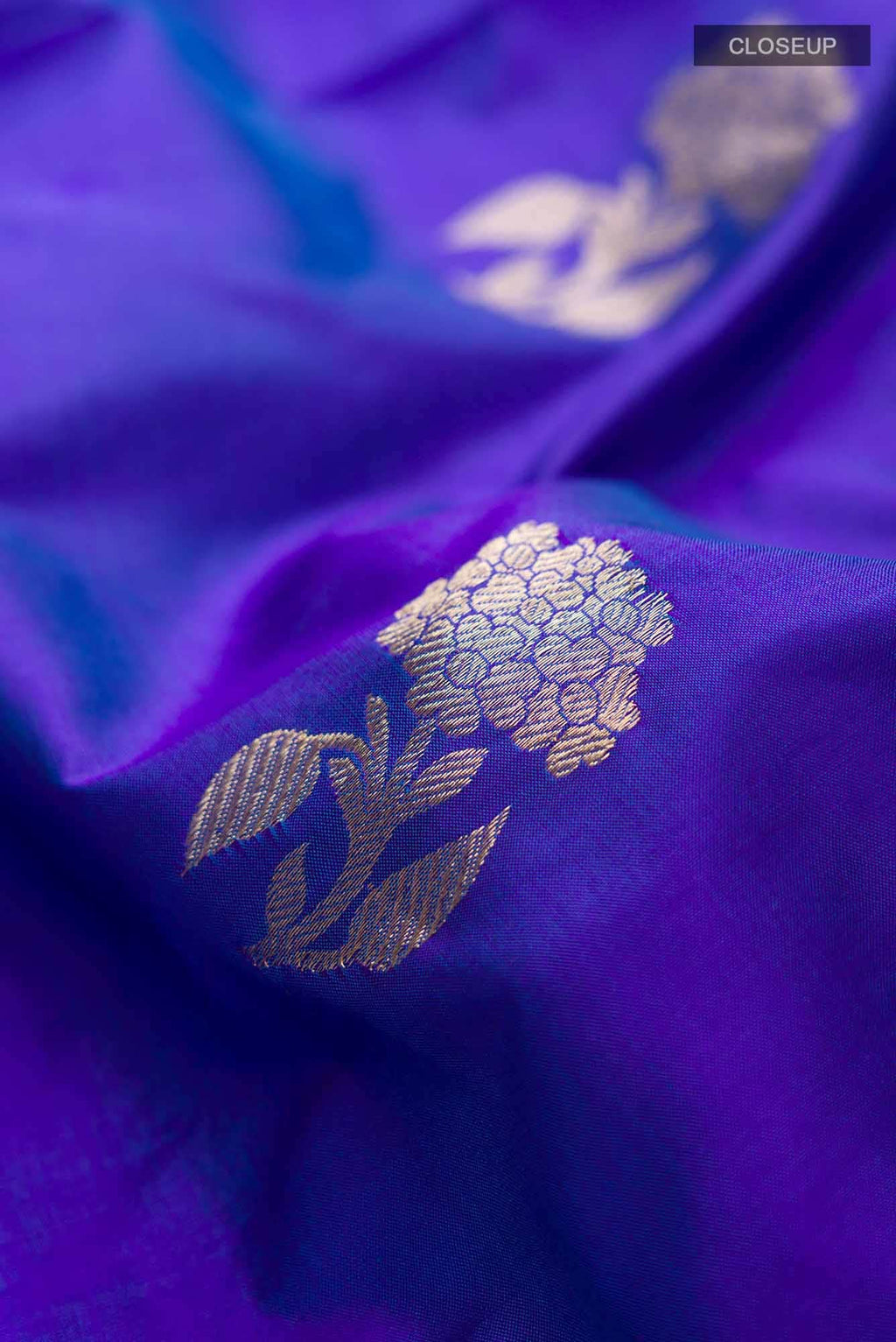 Blue Banarasi Katan Silk Saree