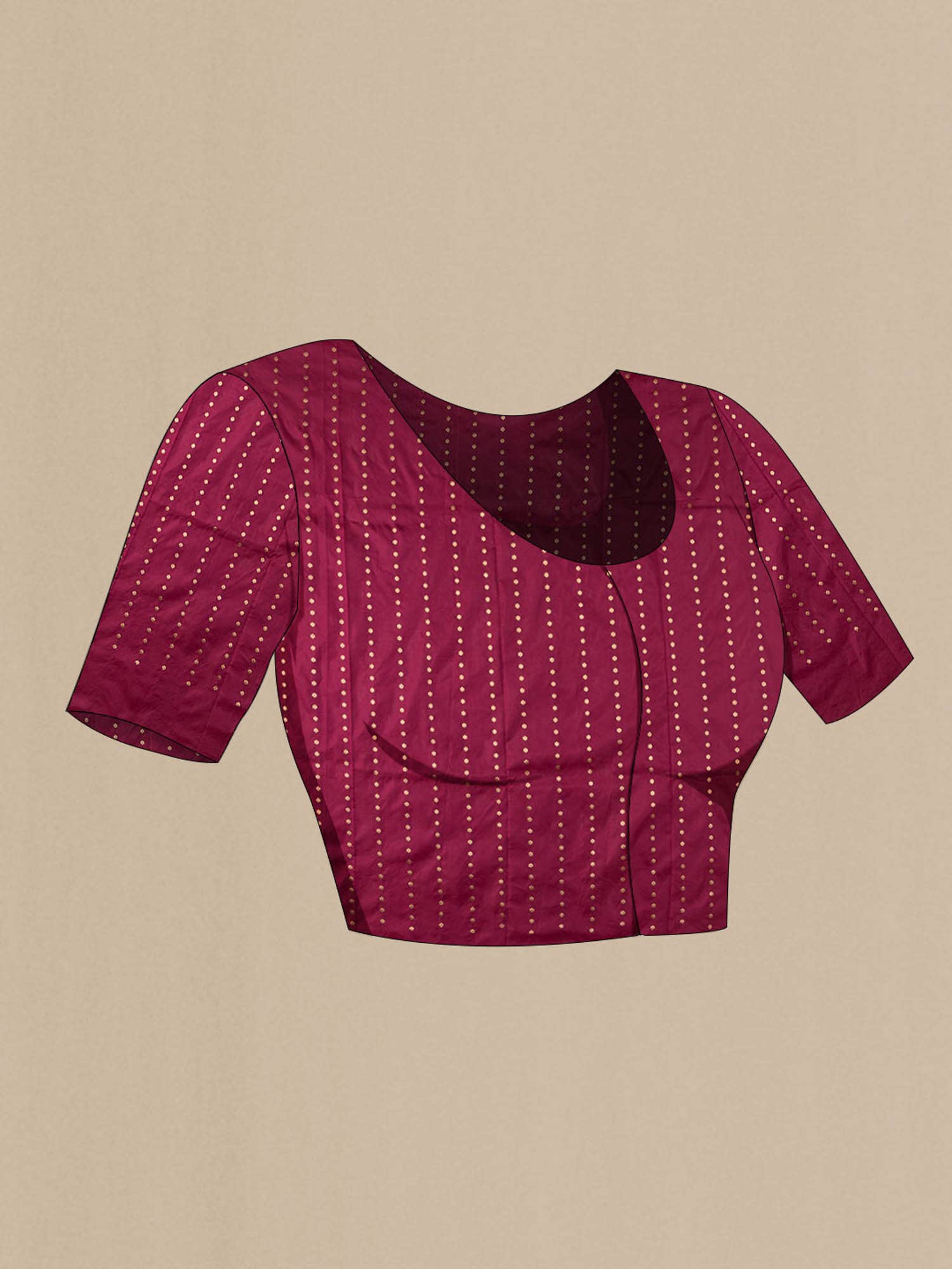 Maroon Banarasi Katan Silk Saree