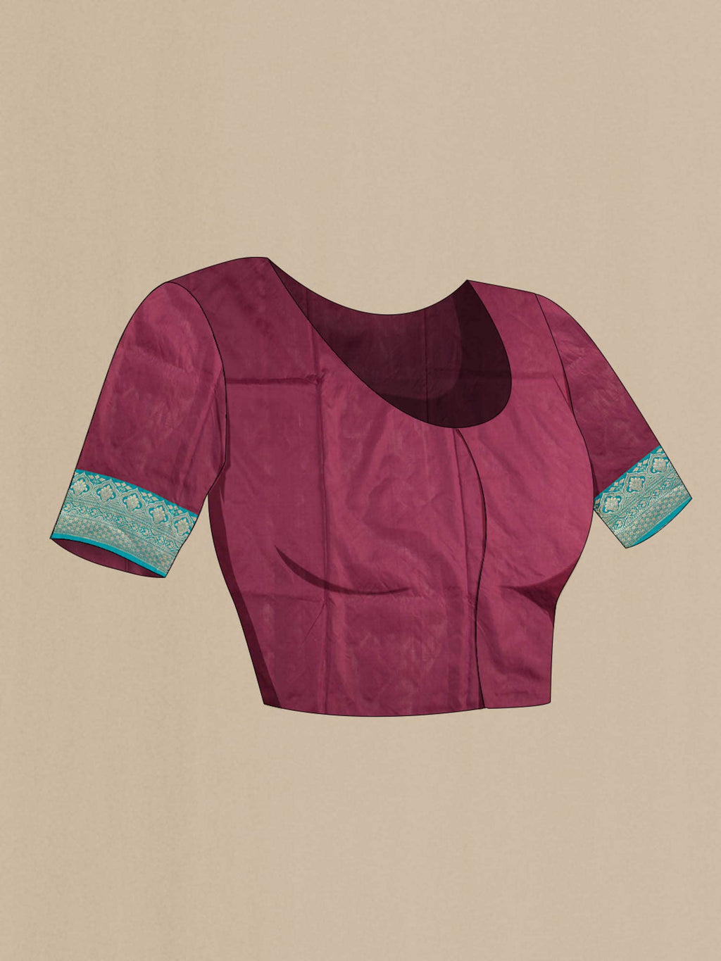 Maroon Banarasi Katan Silk Saree
