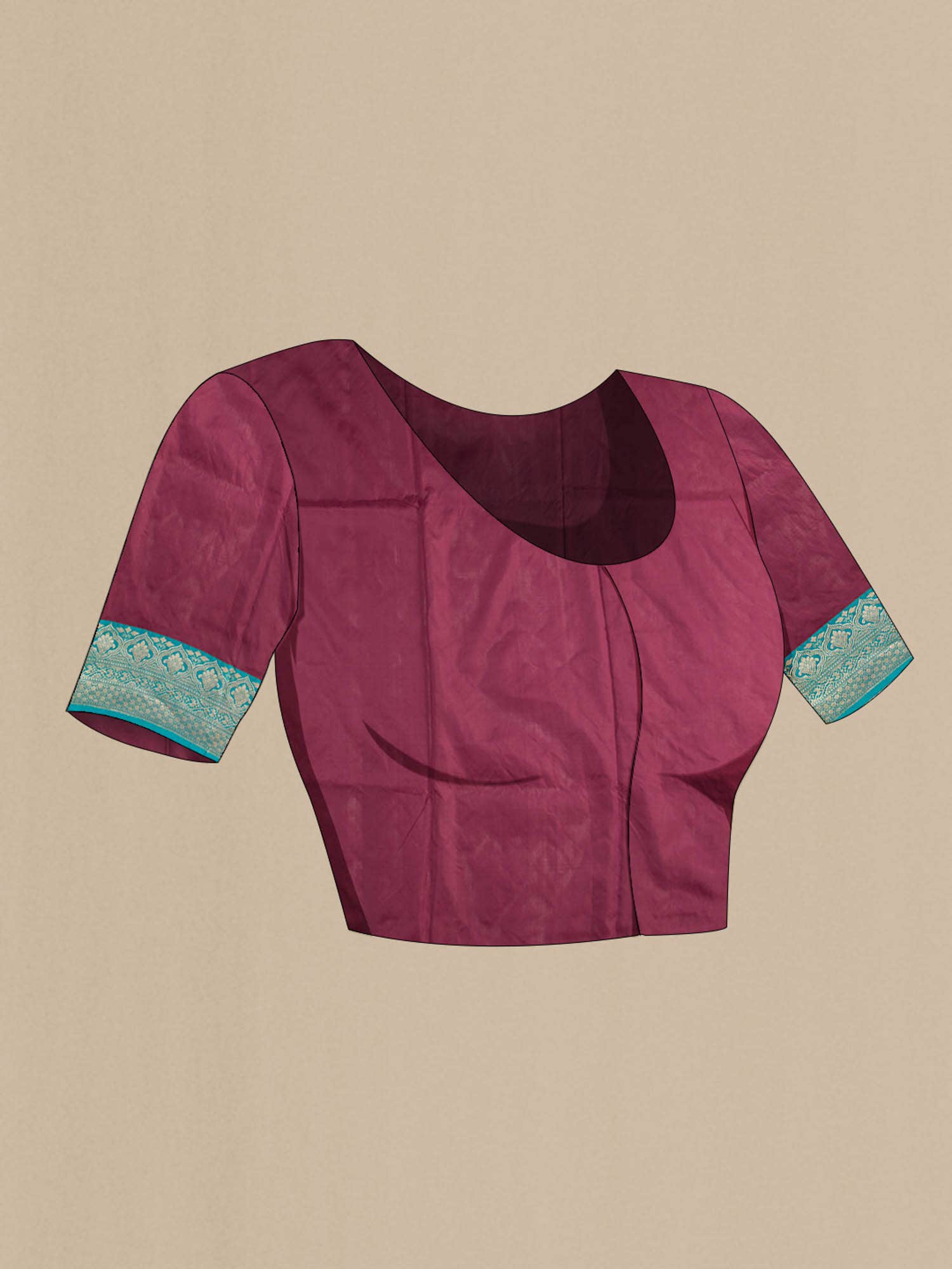 Maroon Banarasi Katan Silk Saree