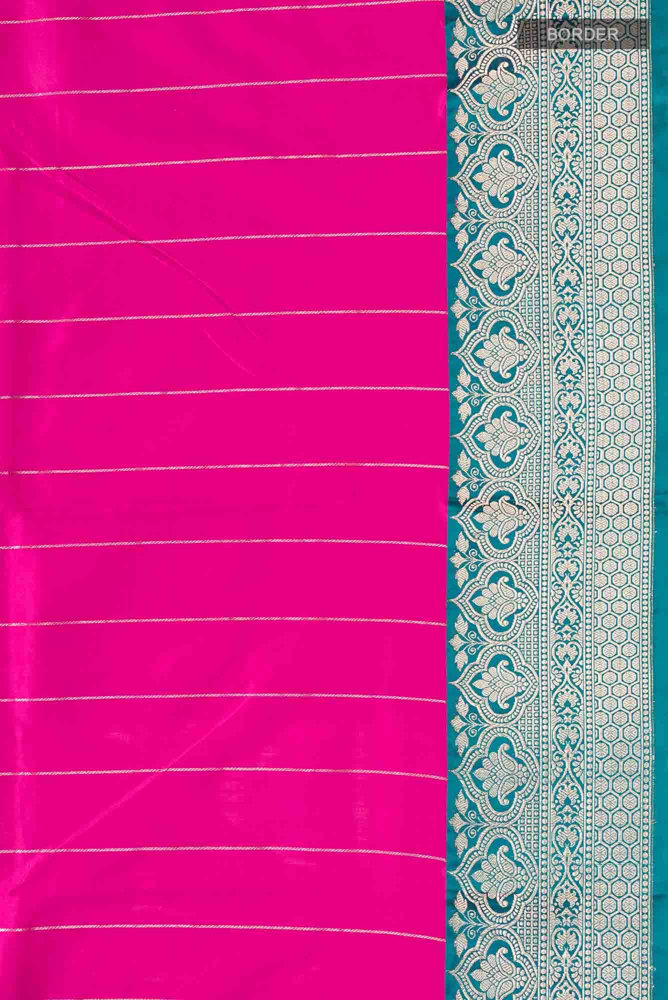Pink Banarasi Silk Saree