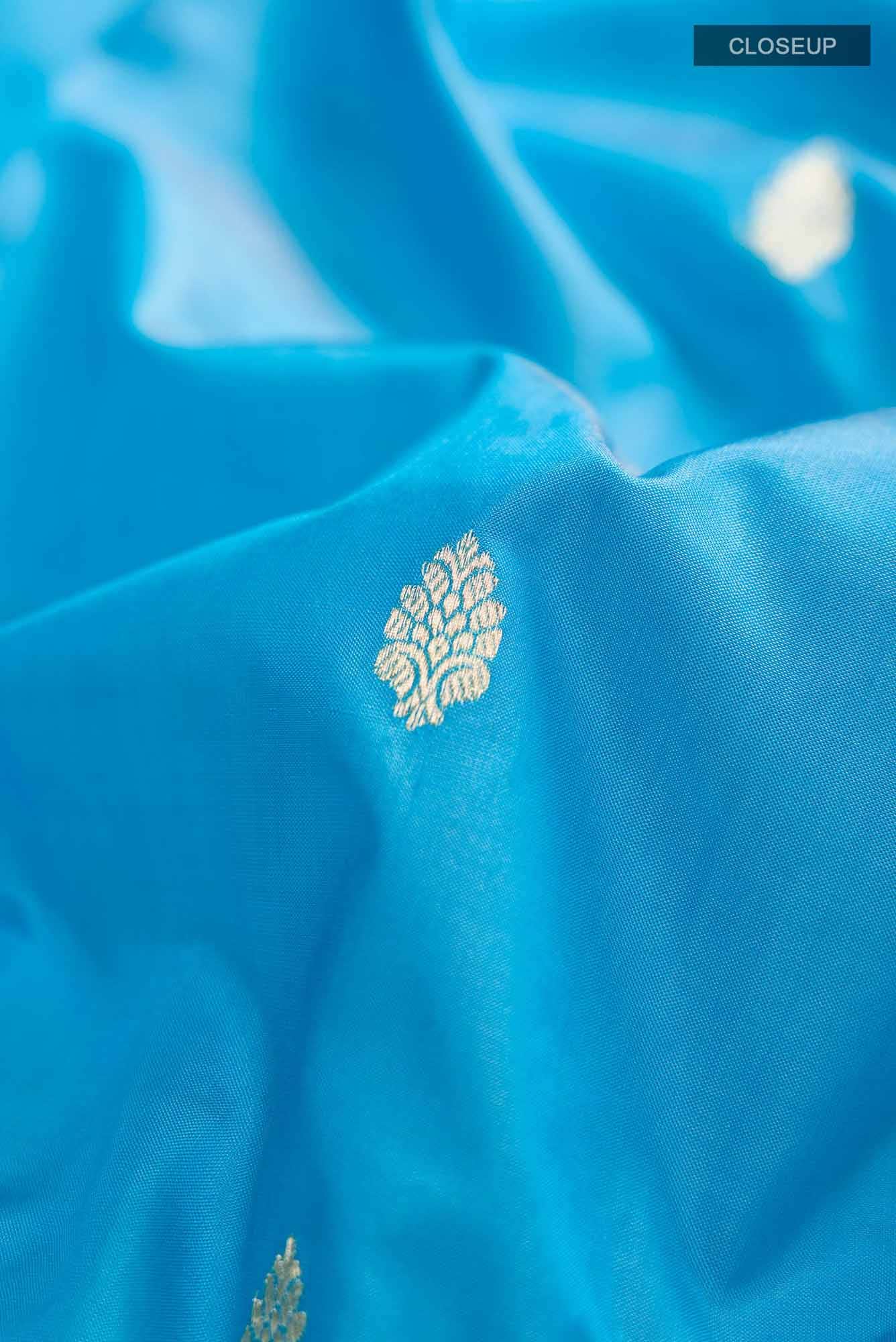 Blue Banarasi Silk Saree