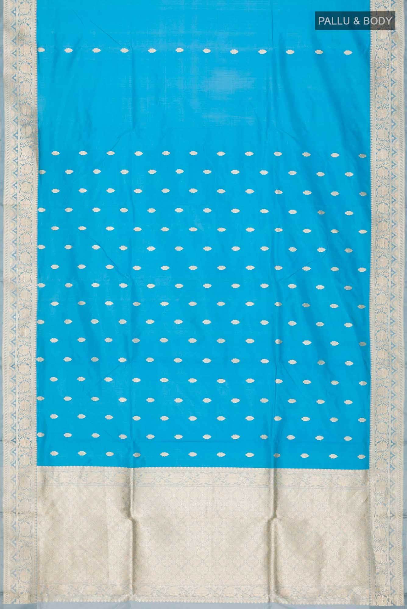 Blue Banarasi Silk Saree