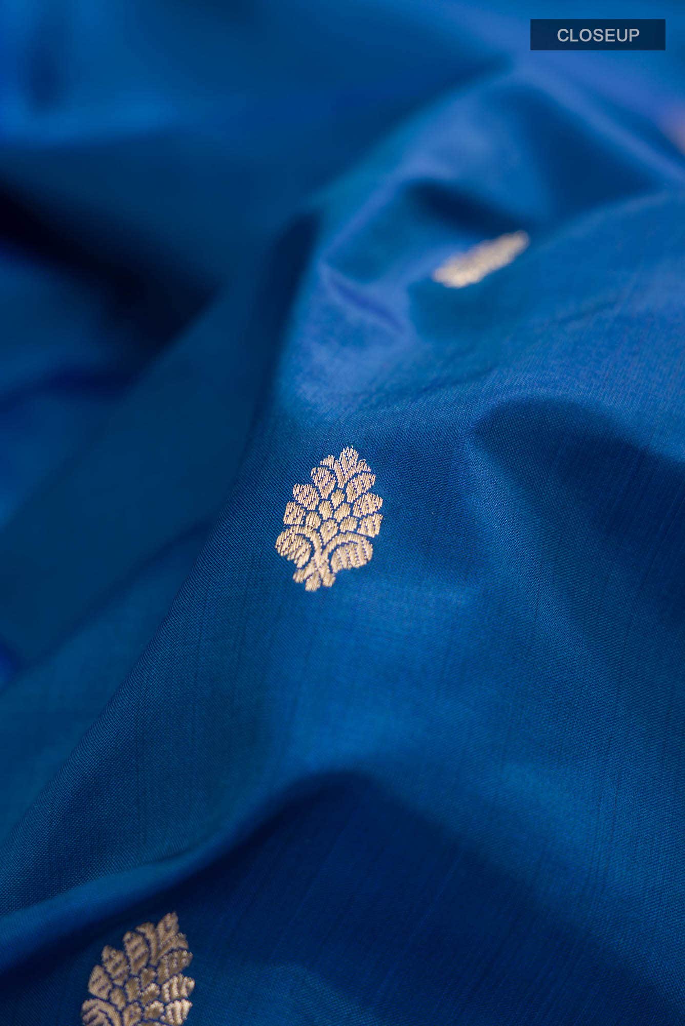 Blue Banarasi Katan Silk Saree